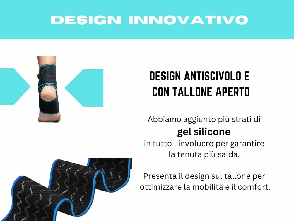 Cavigliera Ortopedica Tutore Caviglia per Distorsioni Fascite Plantare Sportiva Elastica Uomo Donna Corsa Boxe Calcio