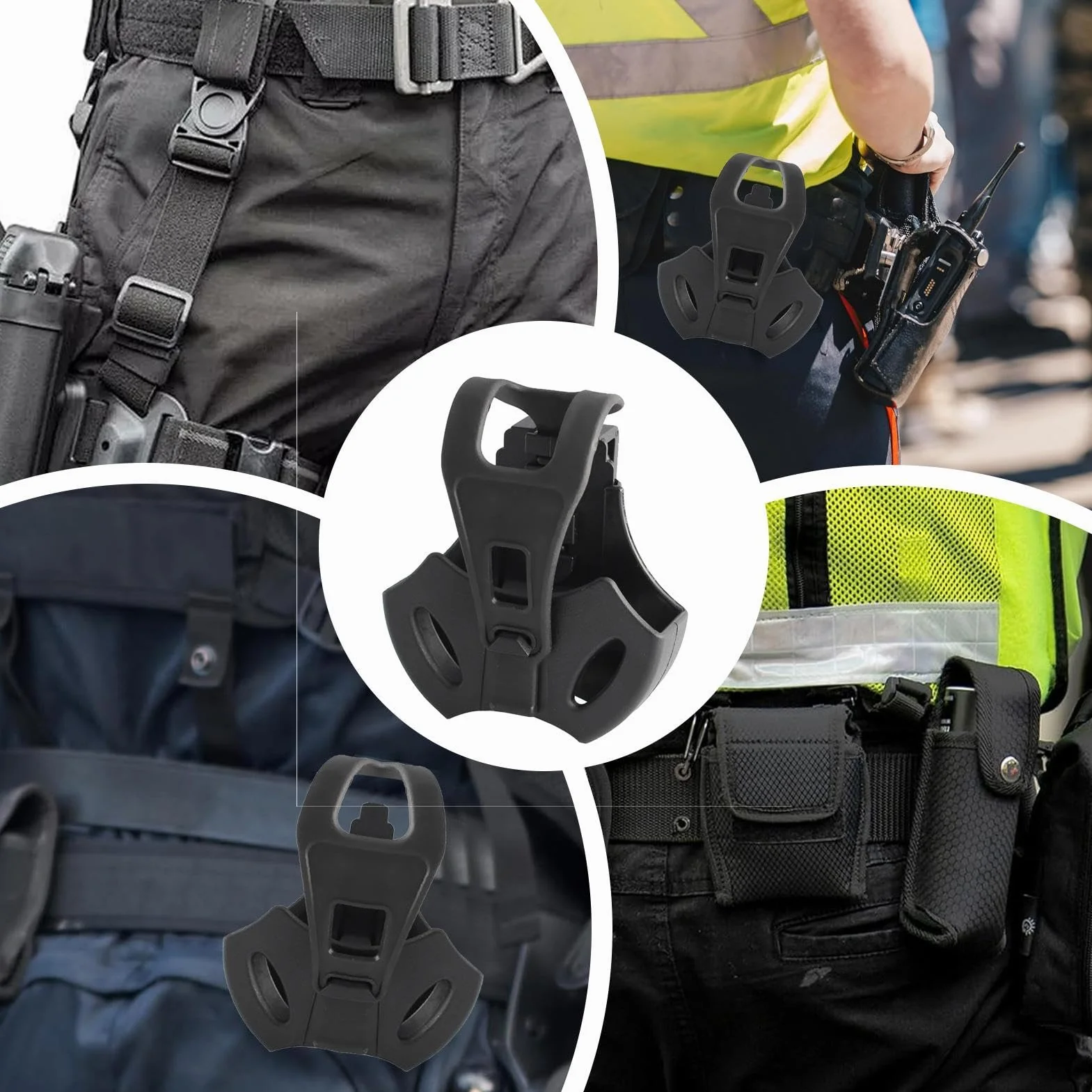 Custodia per manette a sgancio rapido Nero
