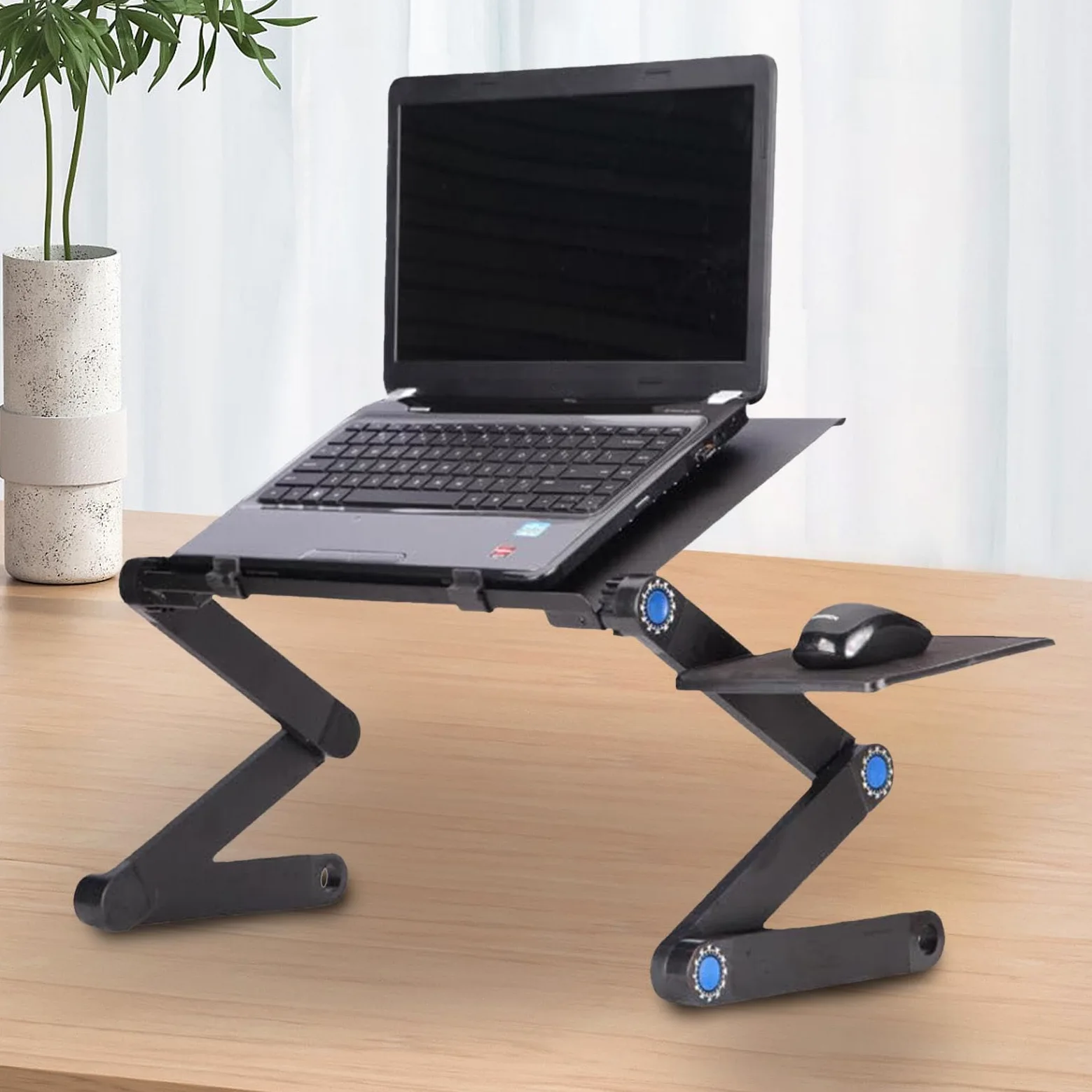 Scrivania da letto per laptop e scrittura, supporto per laptop per letto - Scrivania pieghevole per laptop | Supporto per laptop con tappetino per mouse e clip antiscivolo per disegnare,