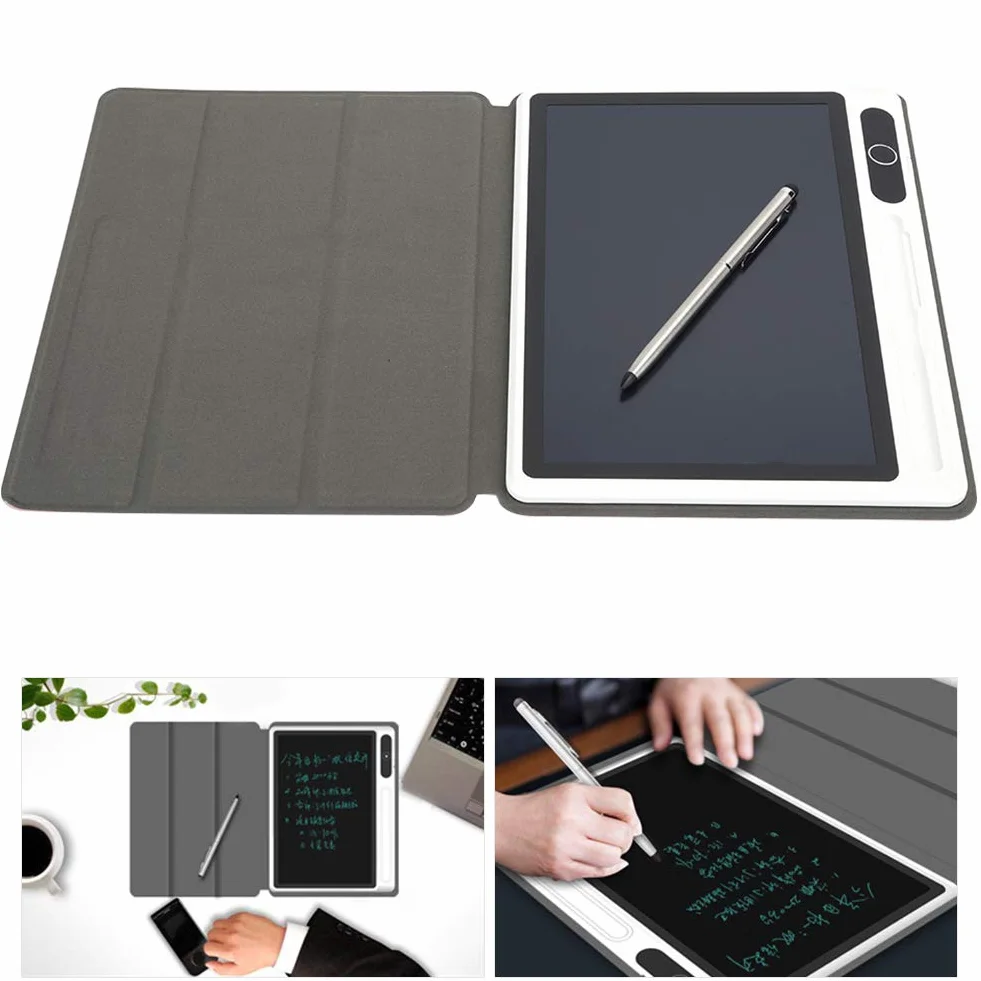 Ejoyous Lavagna LCD 9 Pollici Blocco Note Elettronico Scrittura a Mano Tavolo da Disegno con Custodia Protettiva Nero