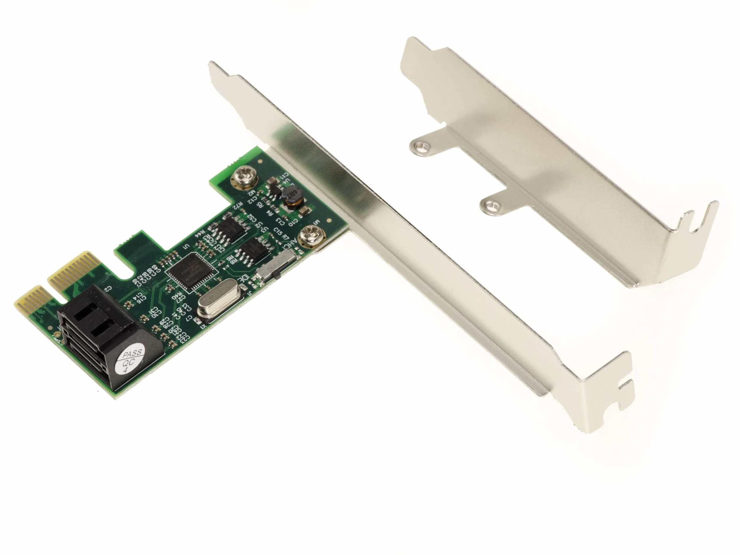 KALEA-INFORMATIQUE Scheda controller PCI Express PCIe x1 a 2 porte per dischi rigidi SATA. Formato compatto, con chipset ASM1061. Profilo alto e basso.