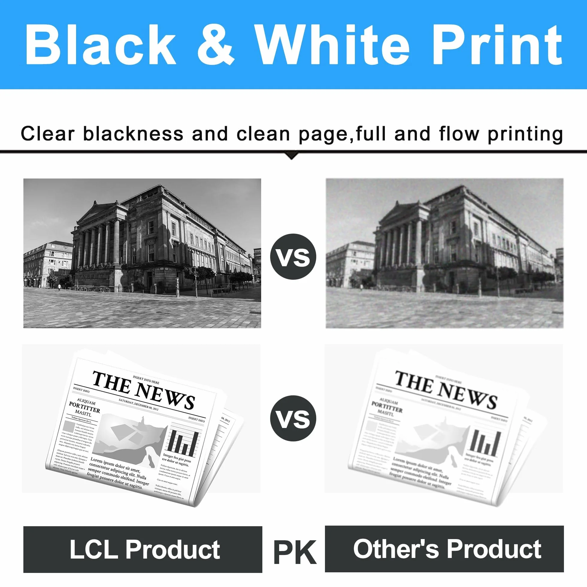LCL 219X (Con CHIP) Nero Cartucce di Toner Compatibile per HP 219X 219A | W2190X Sostituzione per HP Color LaserJet Pro MFP 3302FDW 3302SDW 3302FDN 3302FDNG 3302FDWG 3302SDWG 3202DW 3202DN(1-Pack)