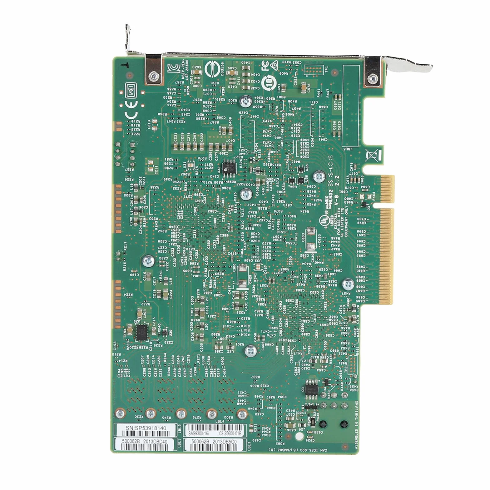 Wakects Scheda HBA LSI SAS 9300 16I, Controller SAS PCIe 3.0 a 16 Porte 12Gb/s con connettività di Archiviazione Ad Alte Prestazioni per VMware FreeBSD
