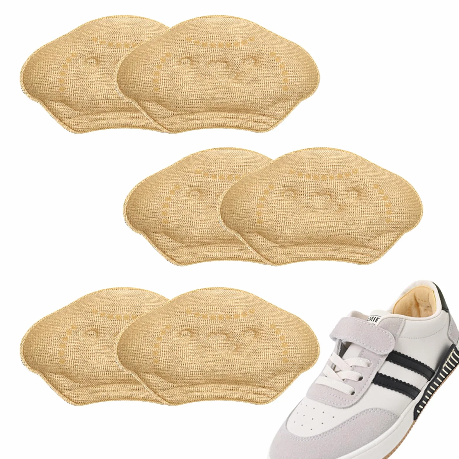 Cuscinetti per Tallone Bambino Set da 6 Pz Ridurre Taglia Scarpe Autoadesivi