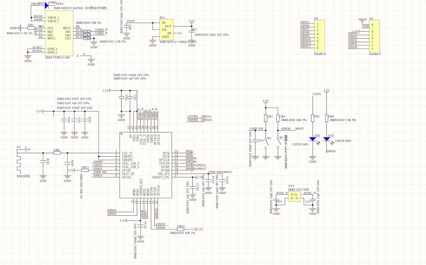 3 Pezzi ESP32-C3 MINI Scheda di Sviluppo ESP32 C3 Super Mini Scheda di Sviluppo Supporta WiFi Bluetooth con Tre Schede di Espansione e un Cavo Dati