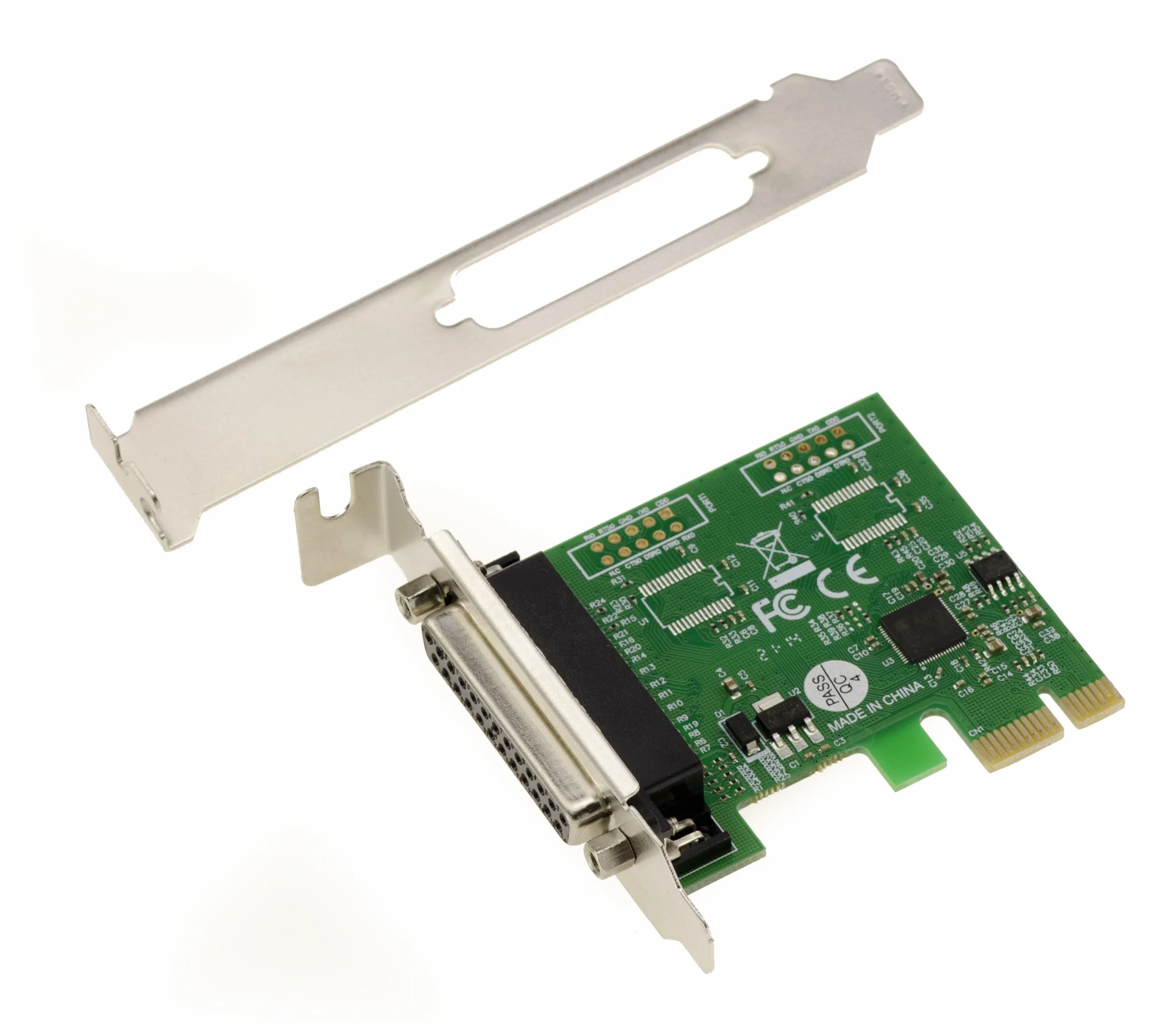 KALEA-INFORMATIQUE Scheda controller PCI Express PCIe Parallel IEEE1284 LPT con chipset ASIX. Supporto SPP ECP, staffe a basso e alto profilo.