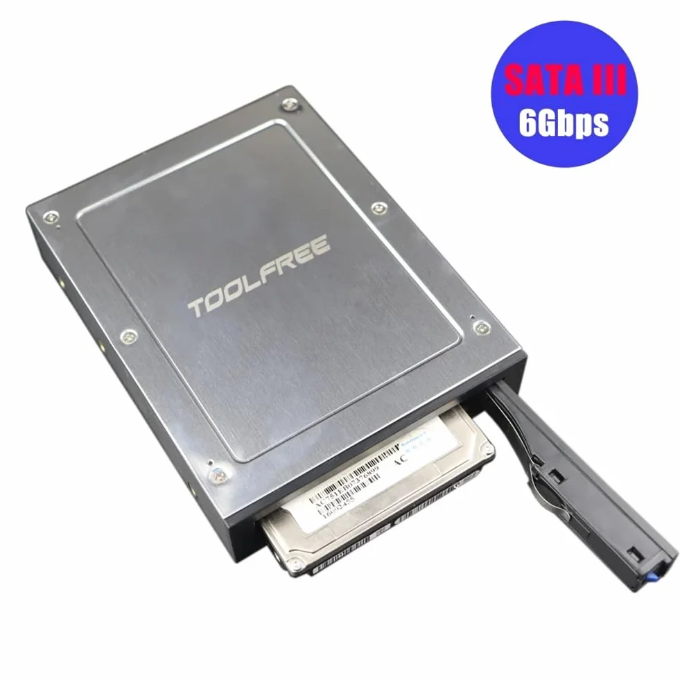 Osmond Floppy Bay interno da 2,5 pollici a 3,5 pollici SATA III 6 Gbps vassoio-less rack mobile per 2,5 pollici HDD SSD Drive Backplane, pregevole fattura