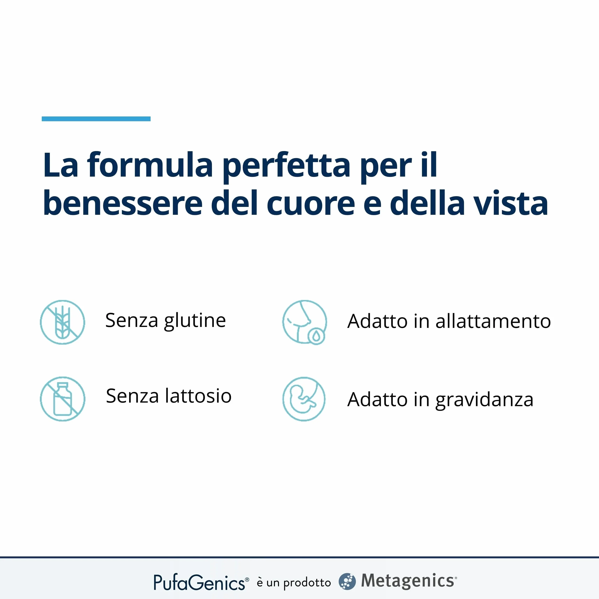 Metagenics PufaGenics Omega 3 Integratore Alimentare Olio di Pesce 90 Gellule