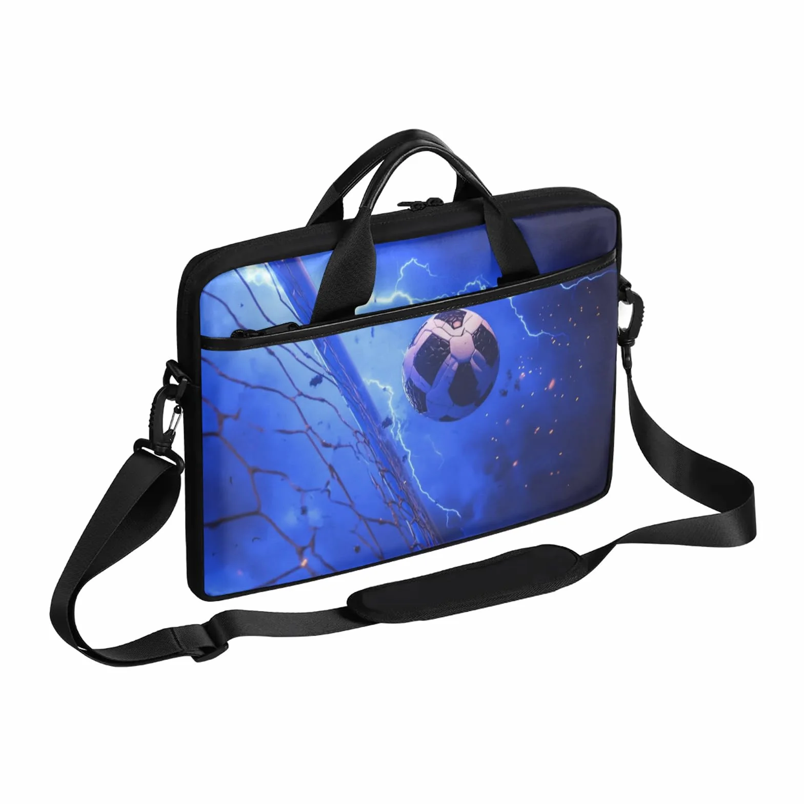 Cool Calcio Sport Laptop Sleeve per 13-15 pollici Laptop Case Borsa Messenger Viaggio Notebook Valigetta Borsa per Ragazze Ragazzi Uomini Donne, Colore, 13-15 in