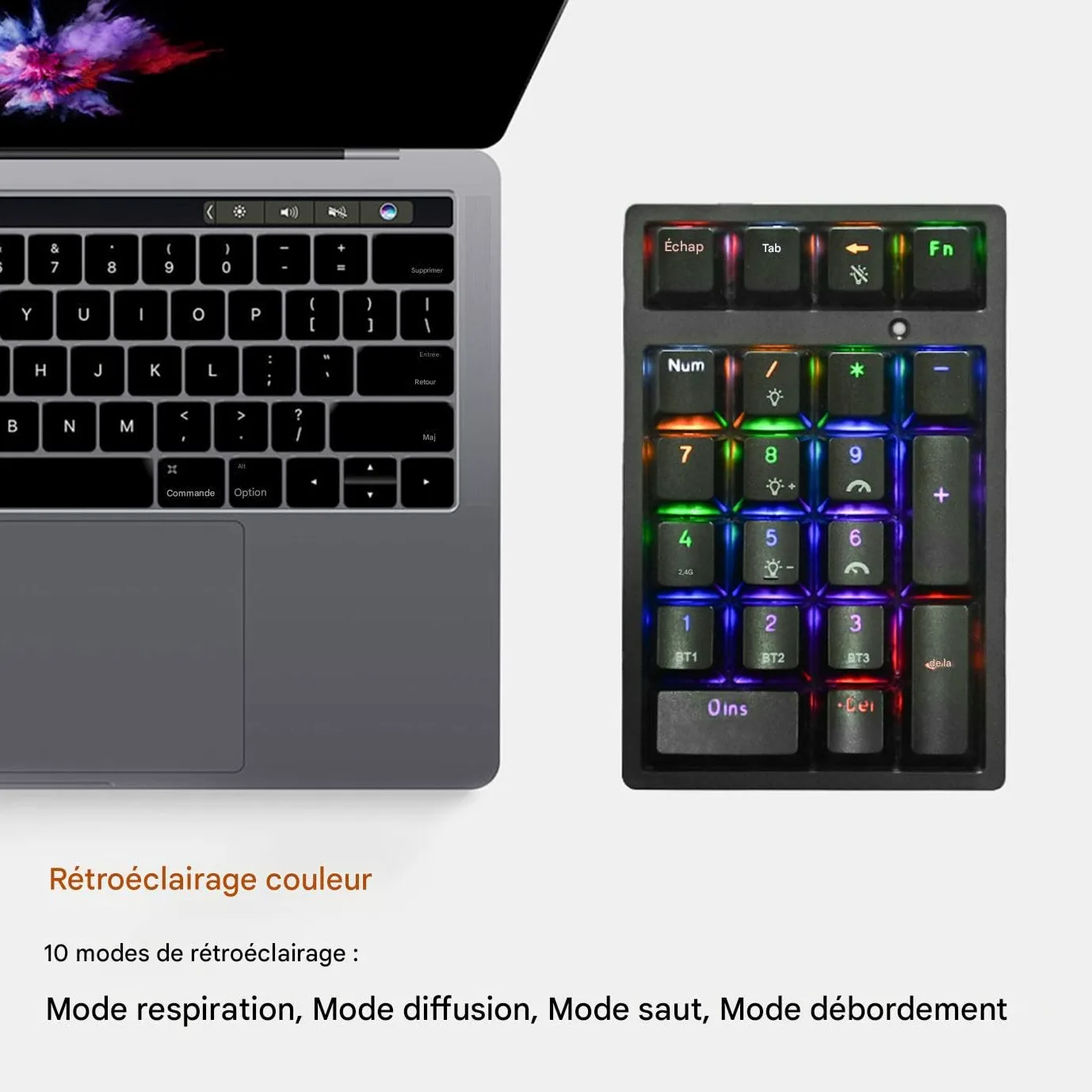 Tastierino Numerico Mini Tastiera Meccanica USB | Tastierino Numerico Senza Fili Con 21 Tasti Meccanici per Laptop, Desktop, Computer e