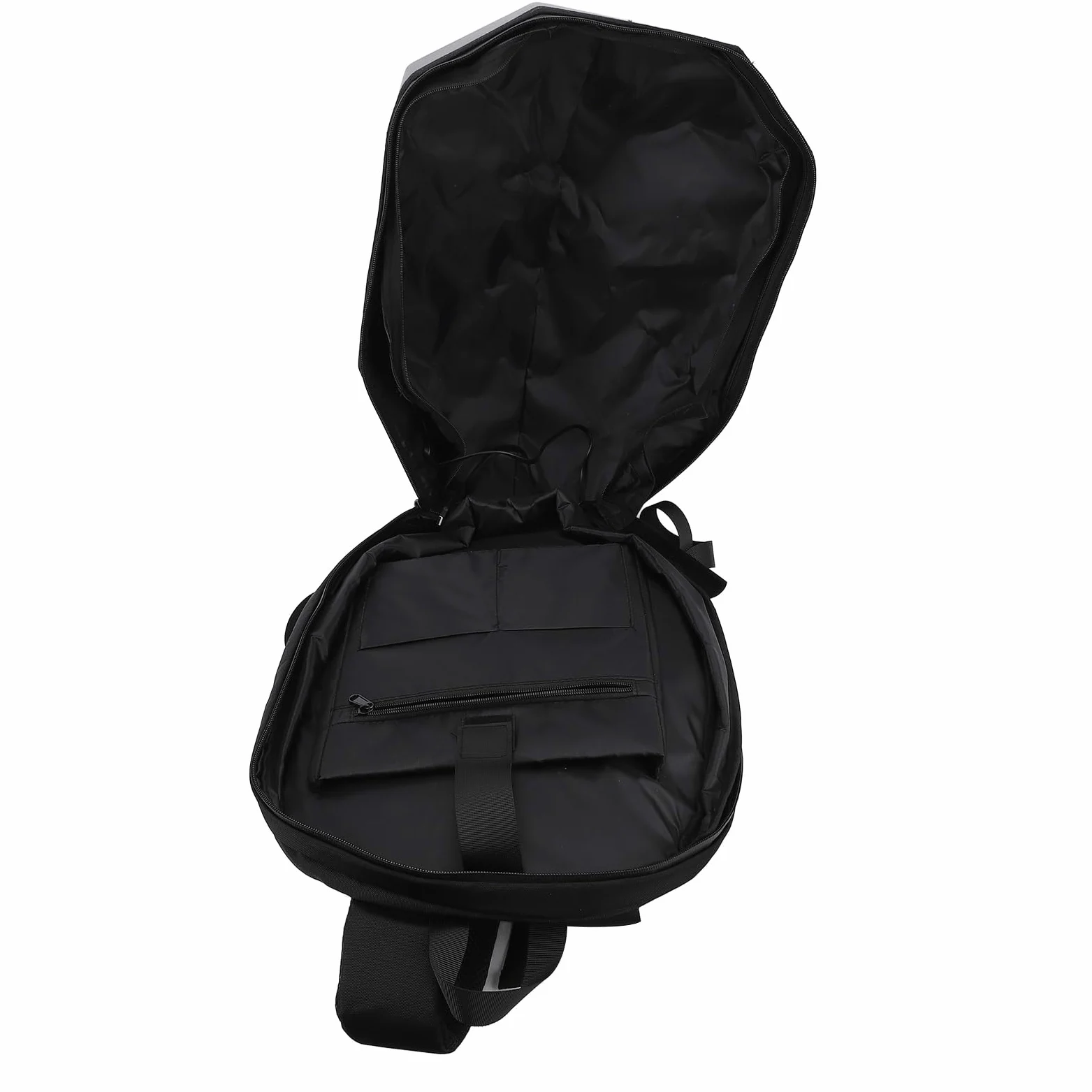 YWBL-WH Zaino per Moto a LED, Borsa per Casco di Grande capacità con Guscio Rigido con Schermo Programmabile per Uomo