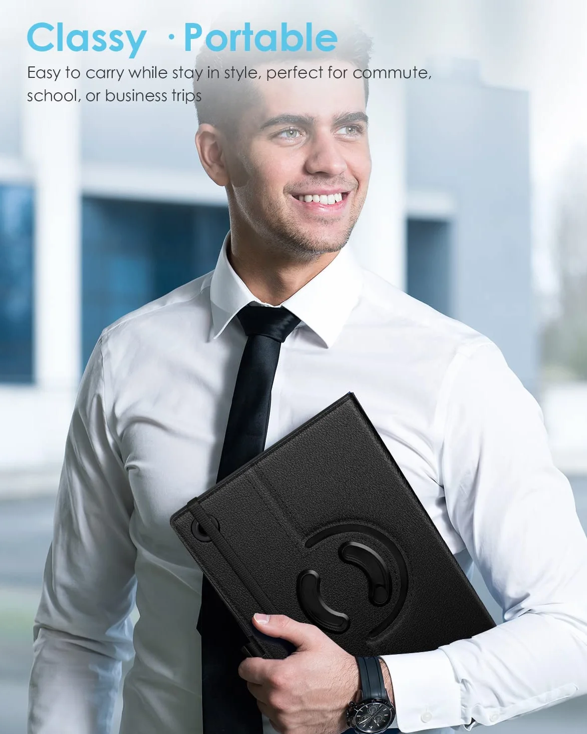 TiMOVO Cover Girevole per Samsung Galaxy Tab A11+/A11 Plus 11 Pollici 2025 SM-X230/X236/X238, Nero