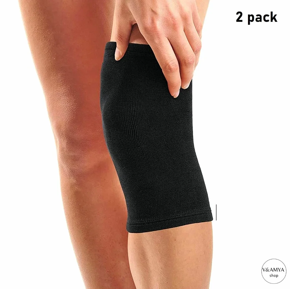 V&AMYA Ginocchiere elastiche alta compressione - tutore ginocchia legamenti rotula menisco