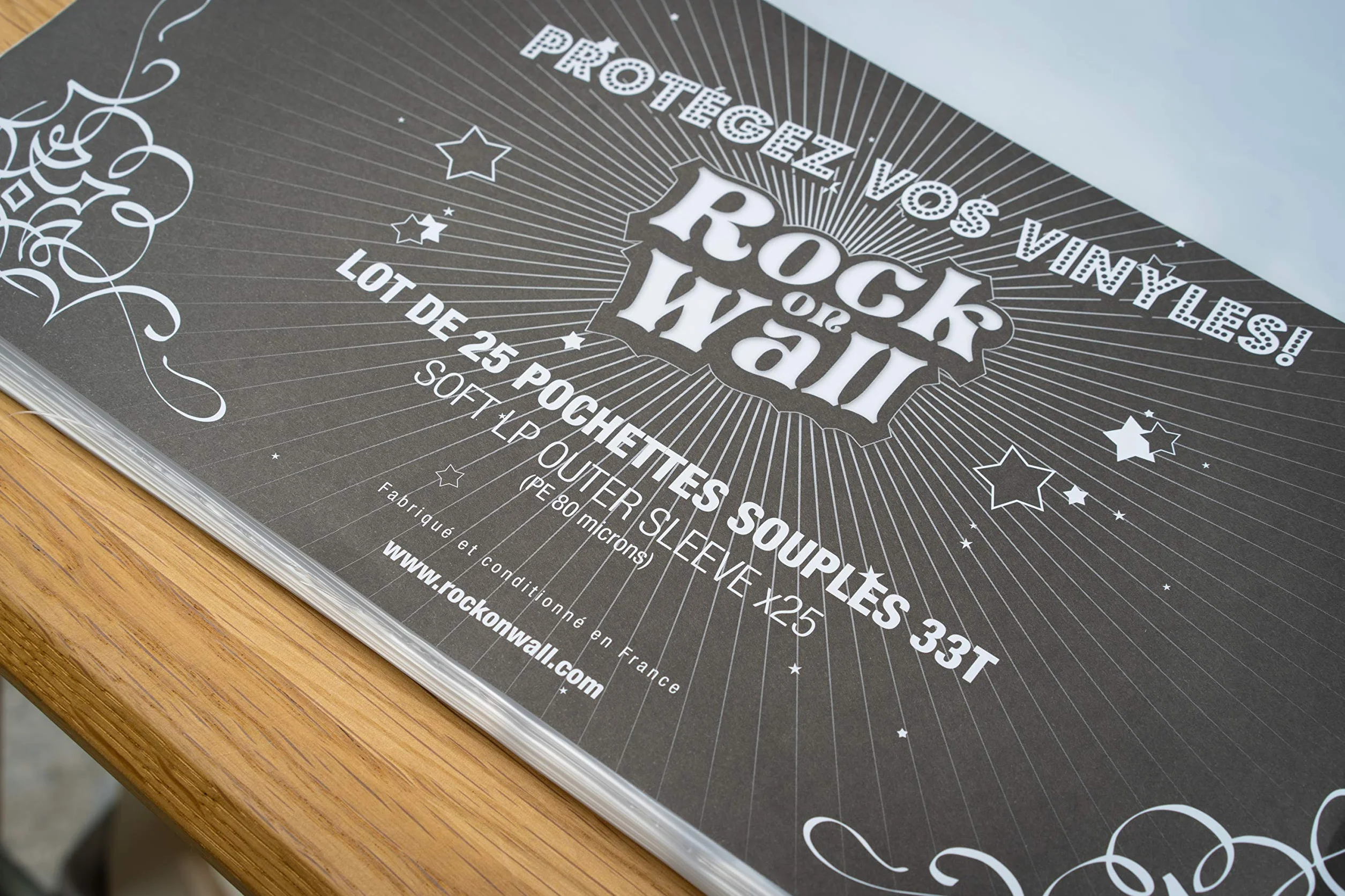 ROCK ON WALL Buste Trasparenti di Protezione per Vinile (25 Pz.),