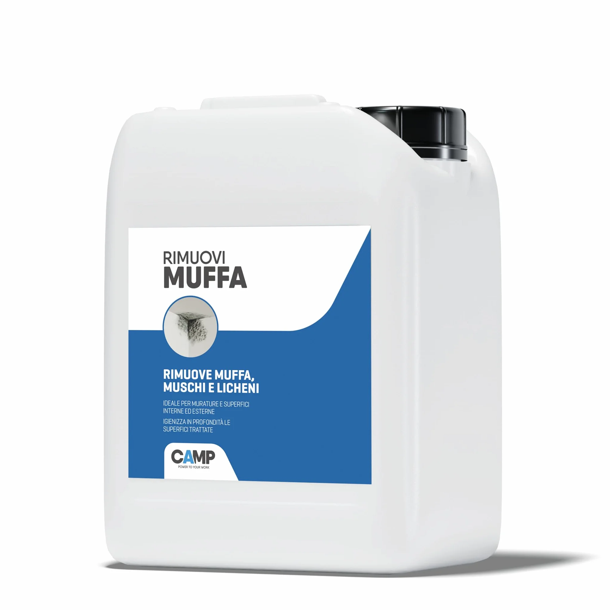 CAMP Rimuovi Muffa Antimuffa 5 L Spray per Muri Interni ed Esterni