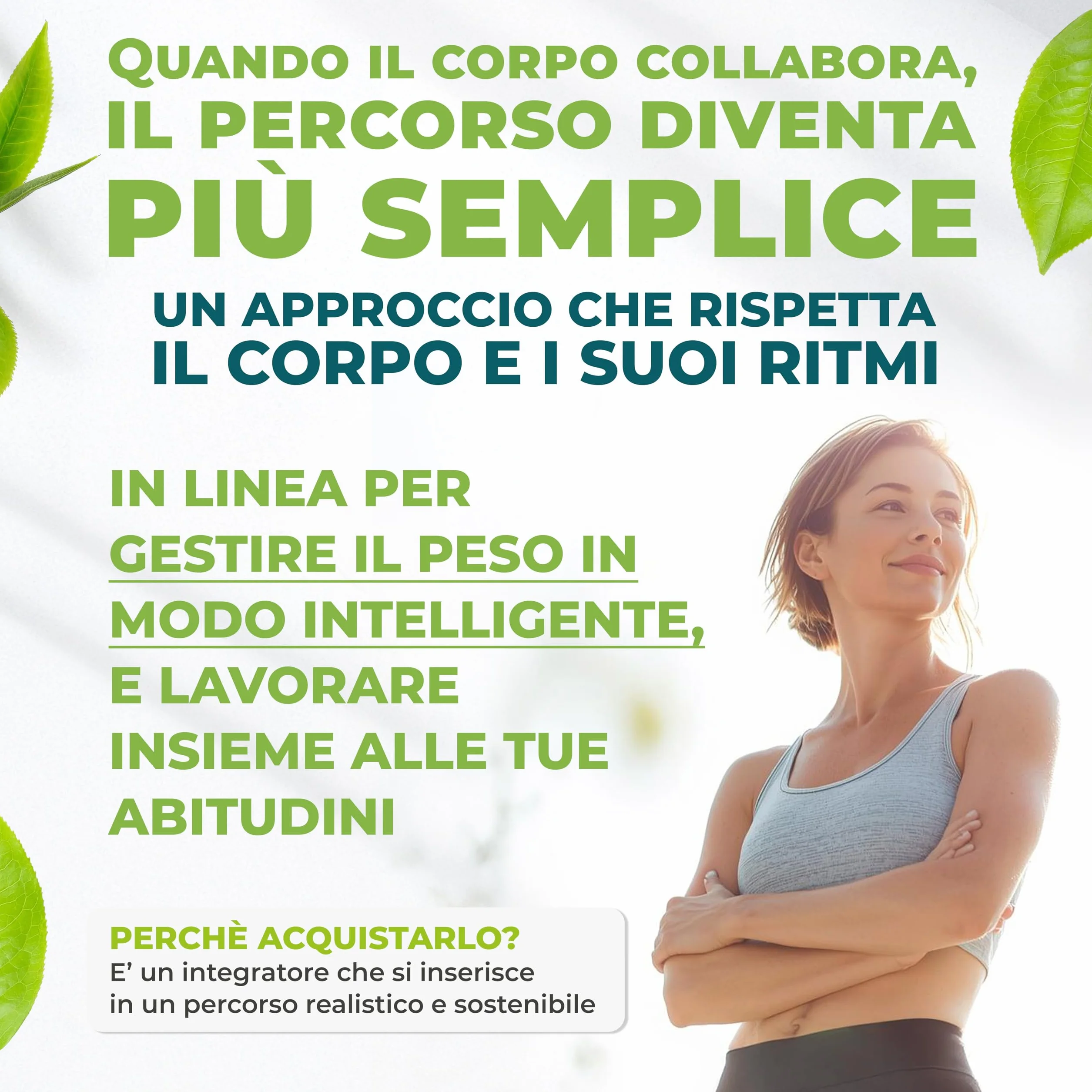 IN VITAE In Linea Integratore Senso di Sazietà e Metabolismo Garcinia Cambogia Tè Verde Glucomannano 60 Capsule Made in Italy