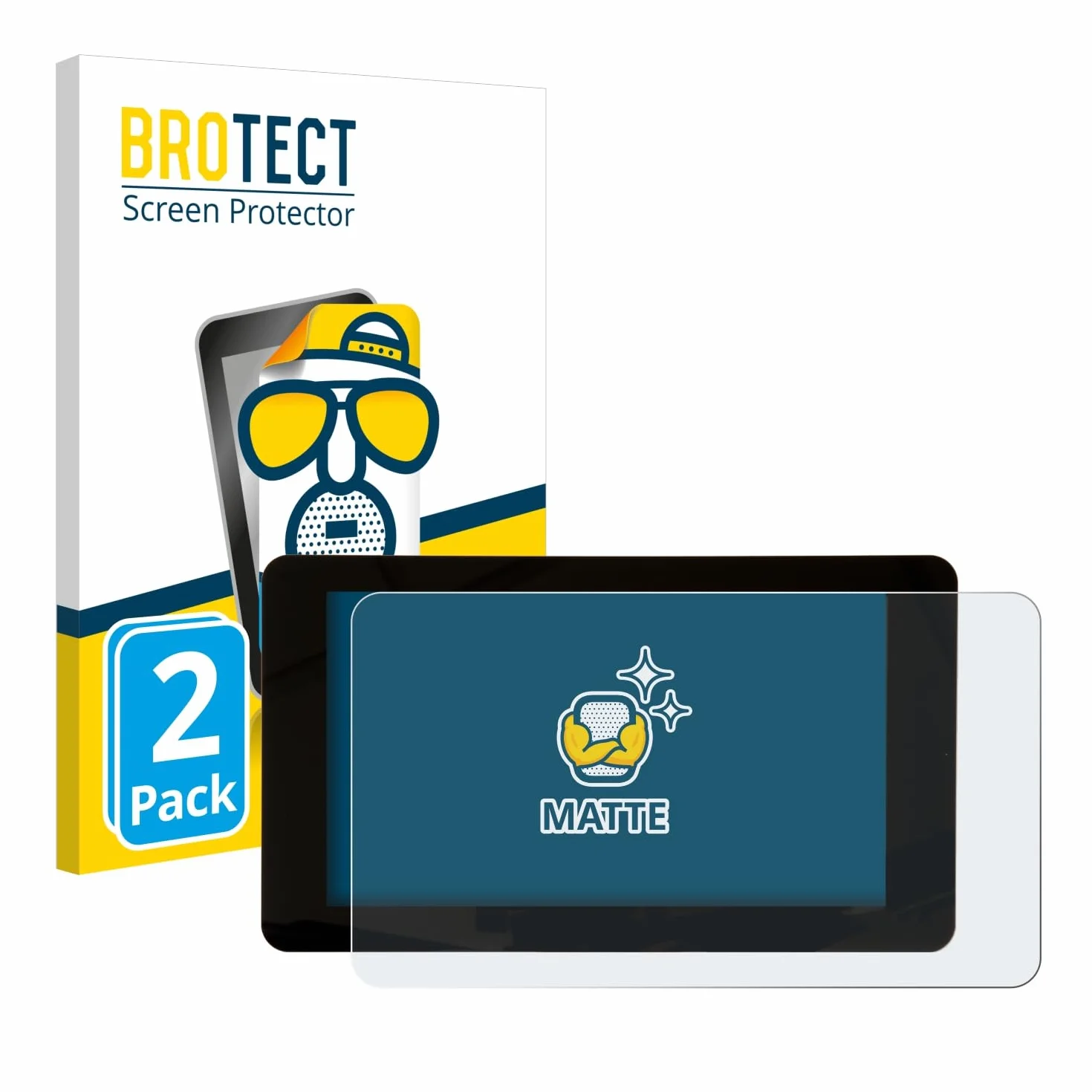 brotect Pellicola Protettiva Opaca per Raspberry Pi Touchscreen 7" Pellicola Protettiva Anti-Riflesso (2 Pezzi)