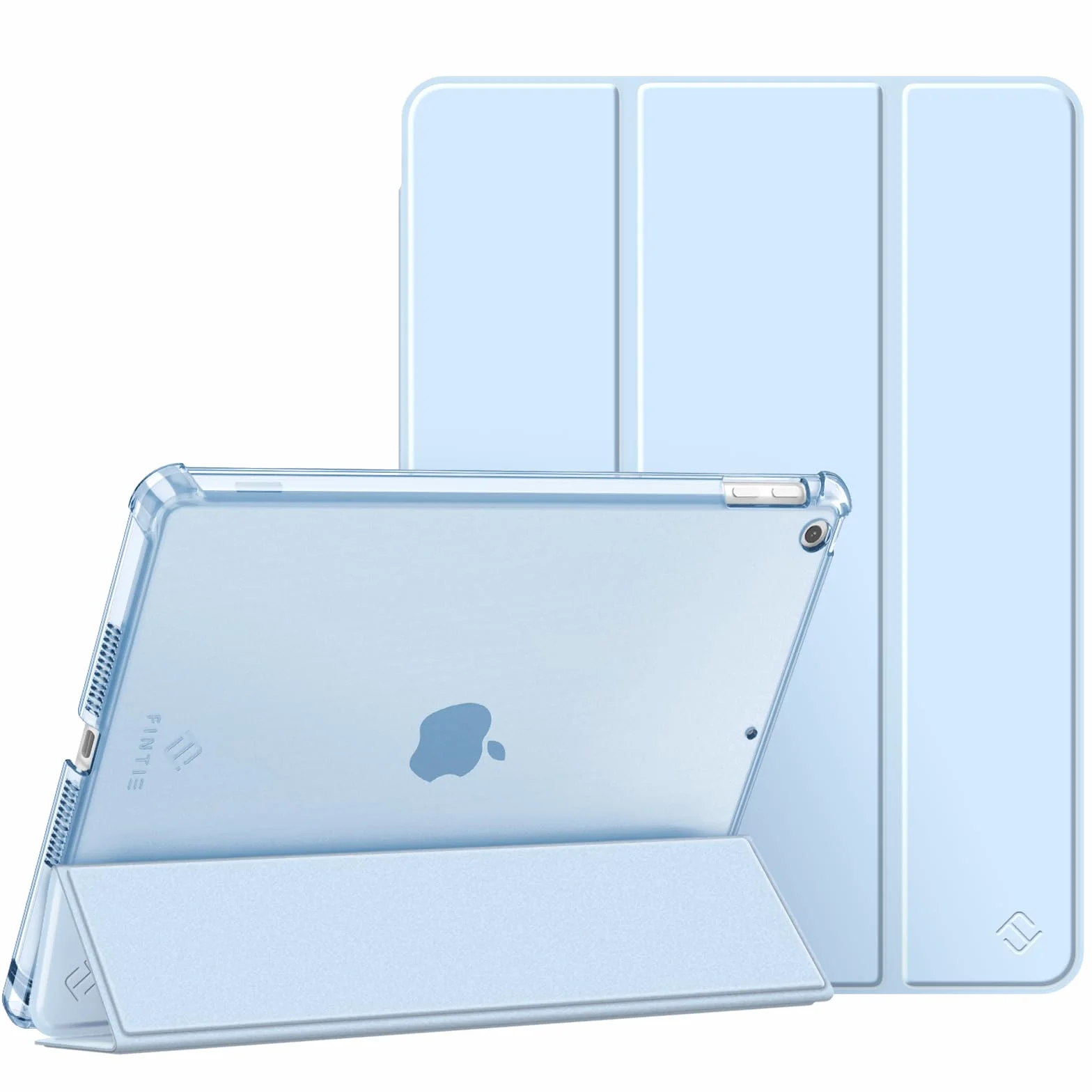 FINTIE Custodia per iPad 10.2 Pollici 9a 8a 7a Generazione con Built-in Pencil Holder, Cielo Blu