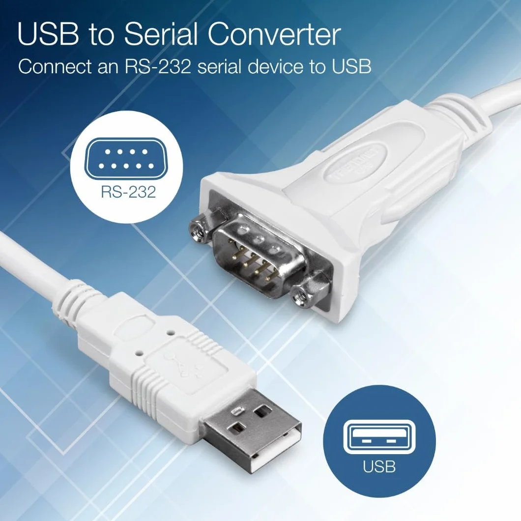TRENDnet, TU-S9, Cavo convertitore da USB a seriale a 9 pin, collega un dispositivo seriale RS-232 a una porta USB 2.0, supporta Windows e Mac, USB 1.1, USB 2.0, USB 3.0