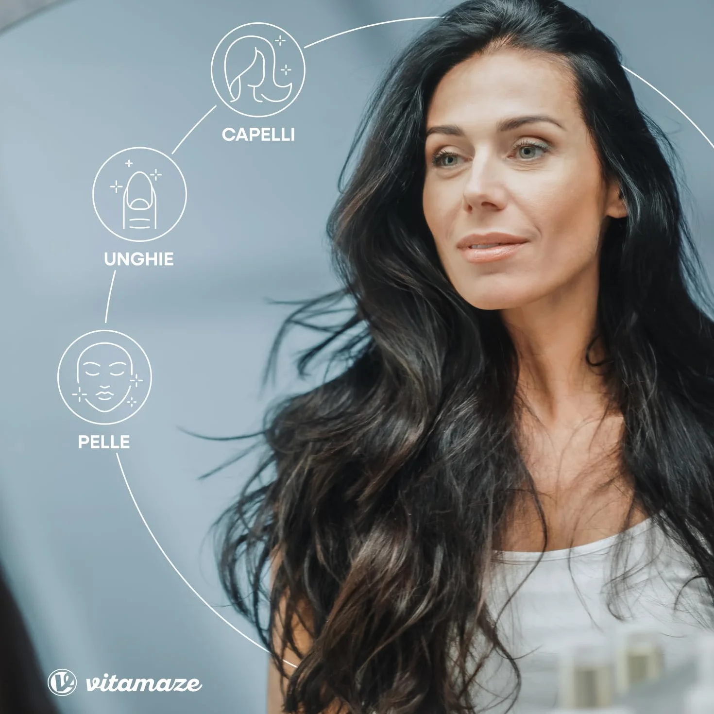 Vitamaze® Biotina Anticaduta Capelli 365 Giorni – Integratore Capelli Alto Assorbimento con Zinco e Selenio