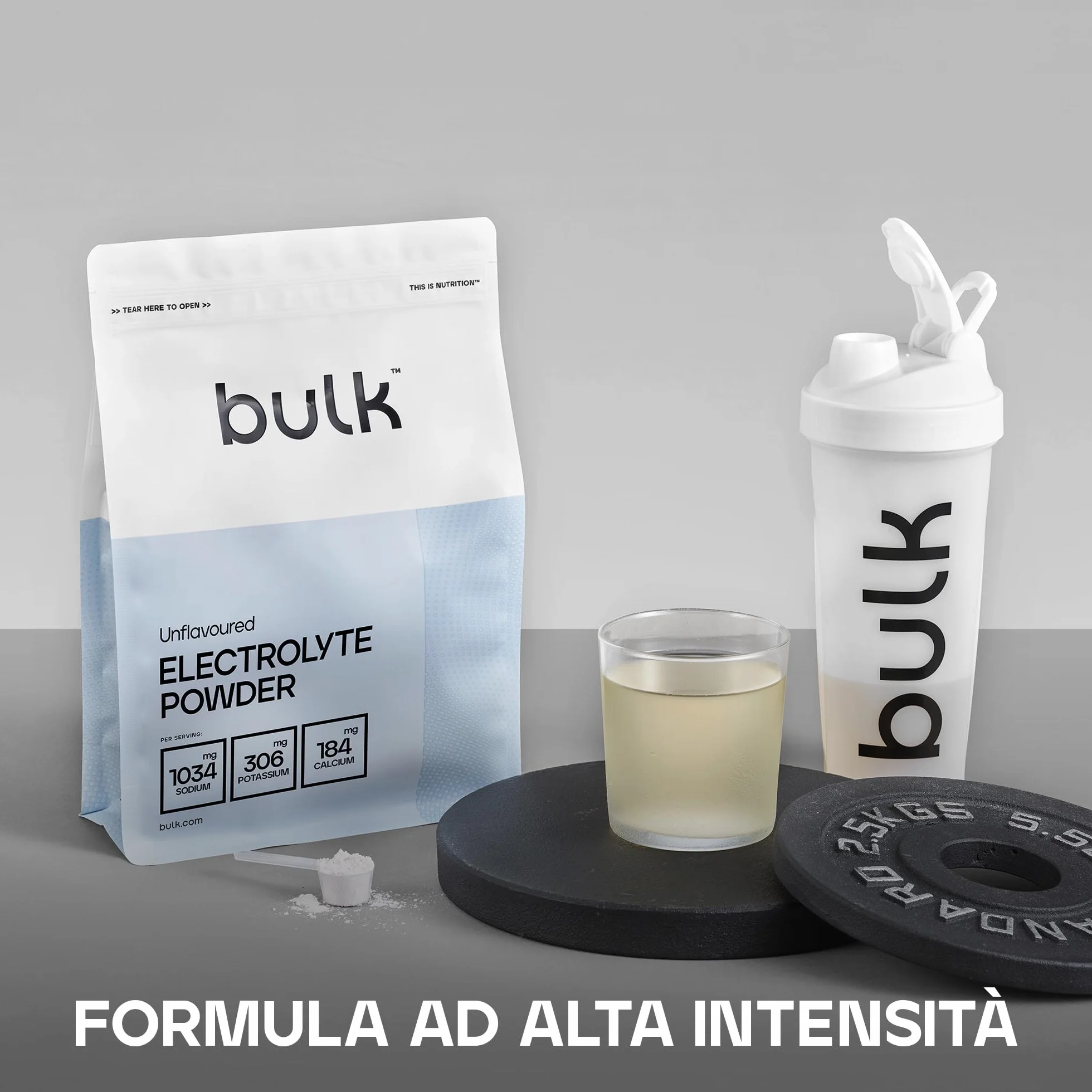 Elettroliti in Polvere Non Aromatizzato 500g sodio potassio magnesio calcio Idratazione Basso Calorico