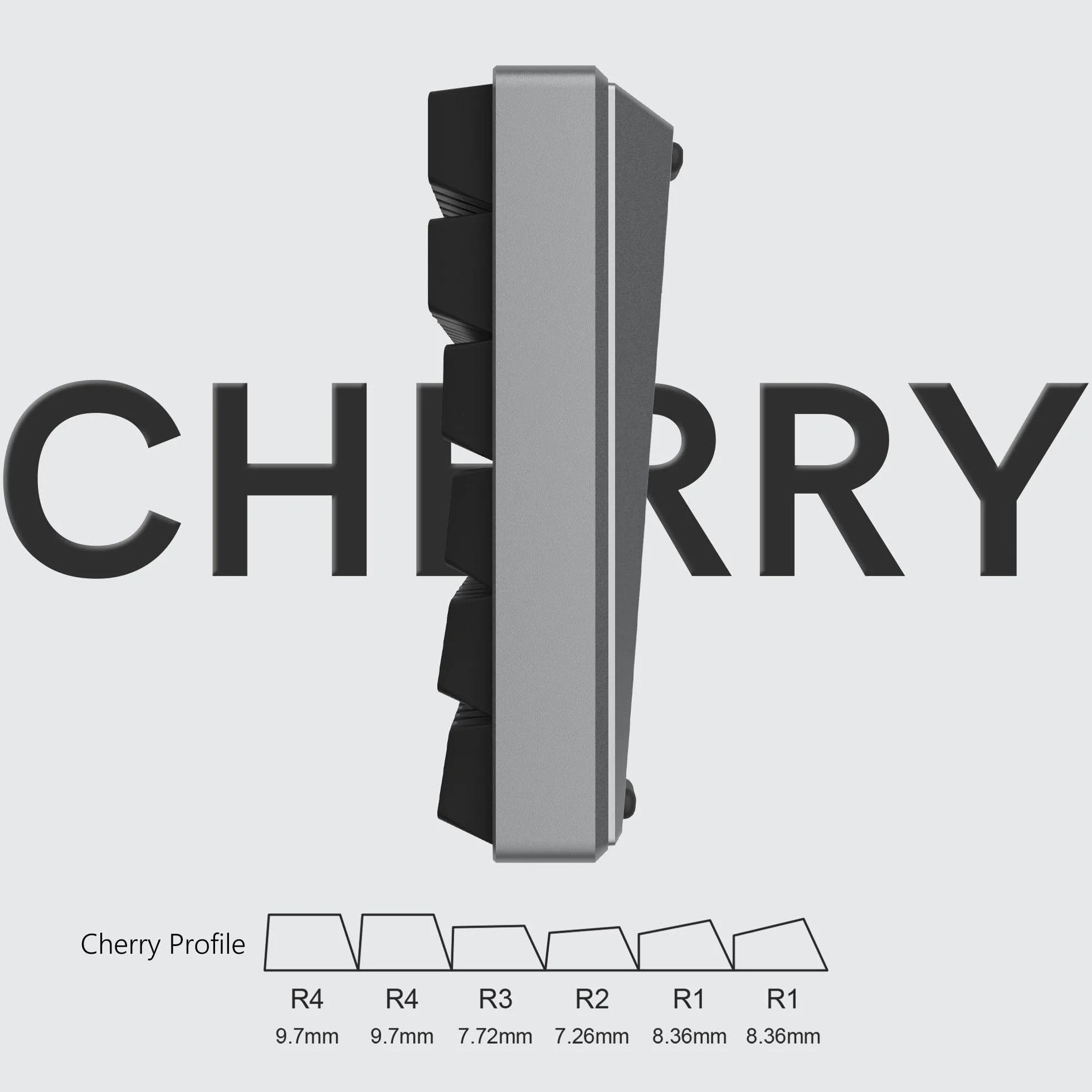Womier Keycaps 60 75 100% Cherry copritastiera Shine Through PBT, keycap personalizzati, set di keycap Doubleshot, compatibilità universale per tastiera Cherry Gateron MX Switch, nero