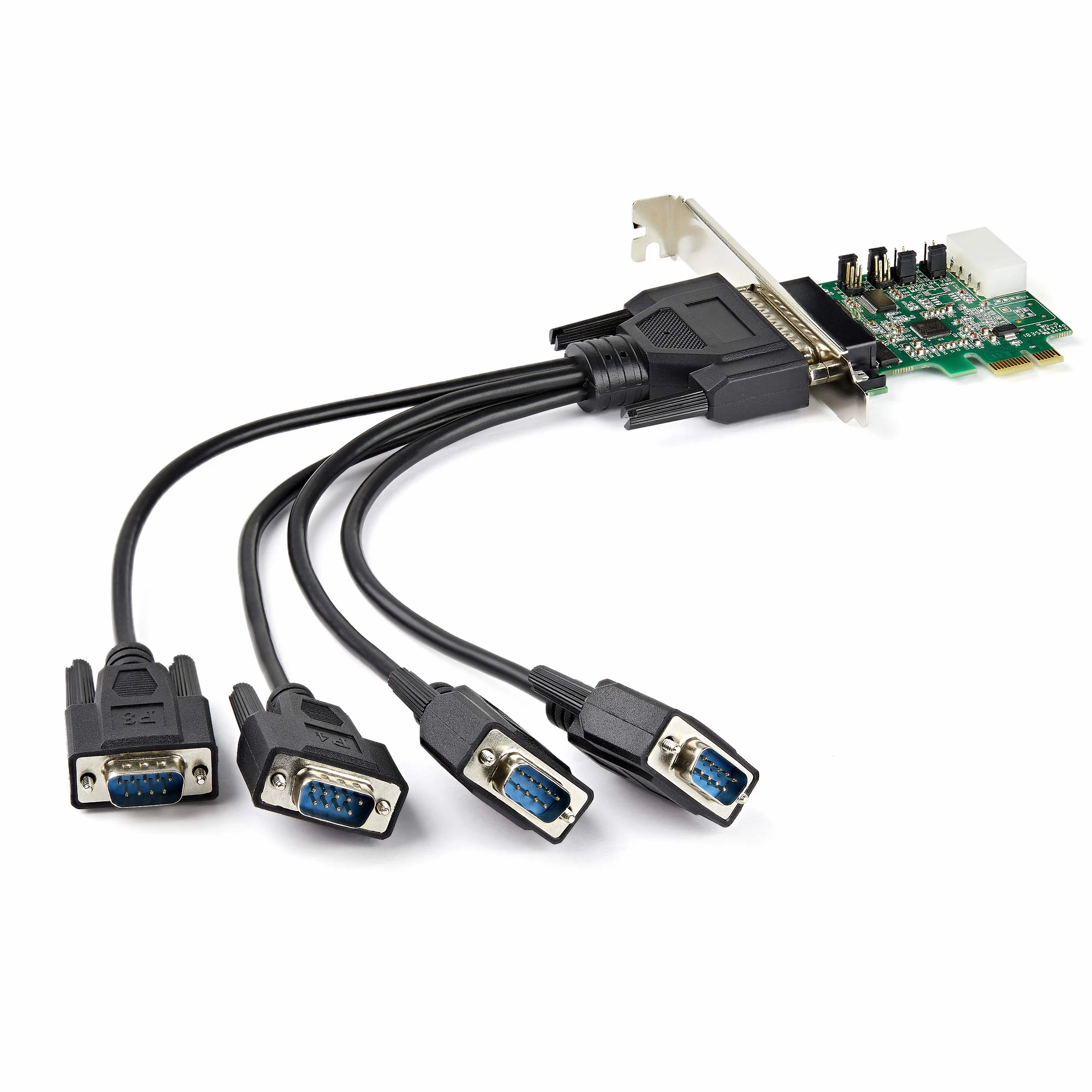 StarTech.com Scheda Adattatore Seriale PCI Express RS232 a 4 Porte, Scheda di Espansione/Controller Seriale PCIe RS232 /DB9, 16950 UART, Windows/Linux (PEX4S953)