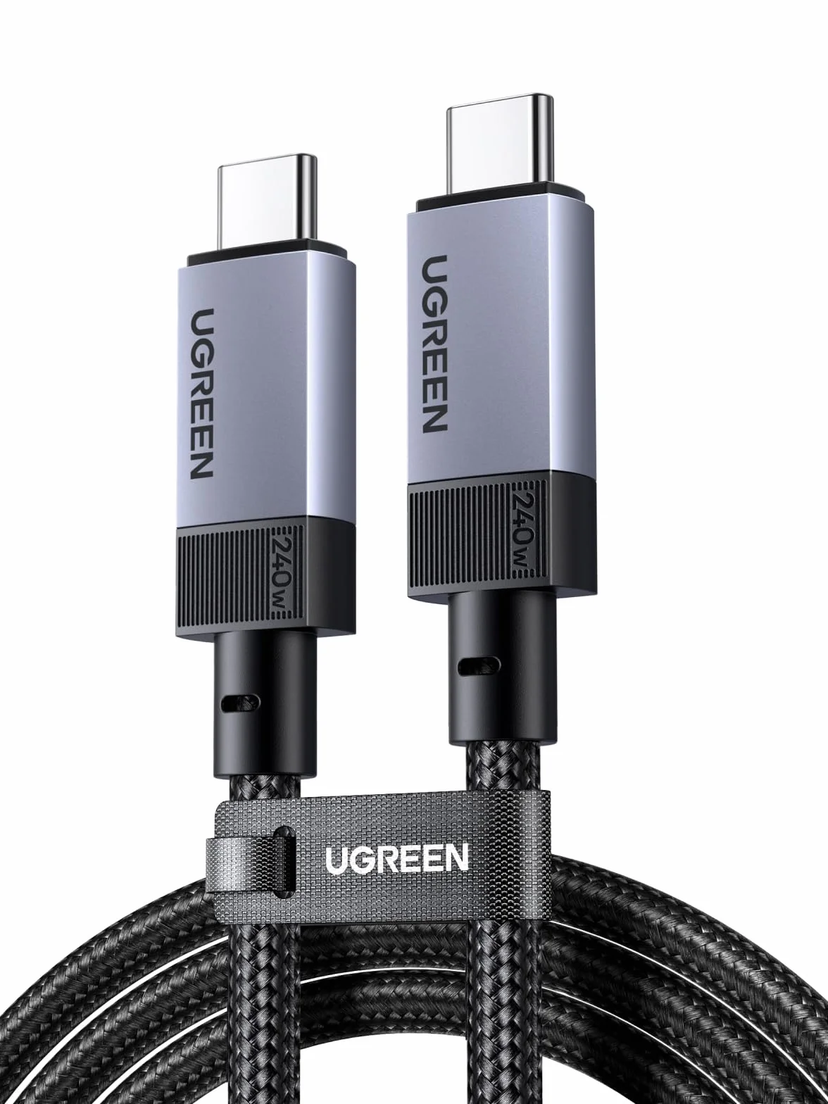 UGREEN Cavo USB C Video 8K@60hz, USB4 GEN3 40Gbps, 240W Ricarica Rapida PD 3.1, Compatibile con Macbook Air, HP, ASUS, iPhone 17 Pro Max Air/16/15 Pro Max, Galaxy S26/S25 Ultra, Monitor. 1M
