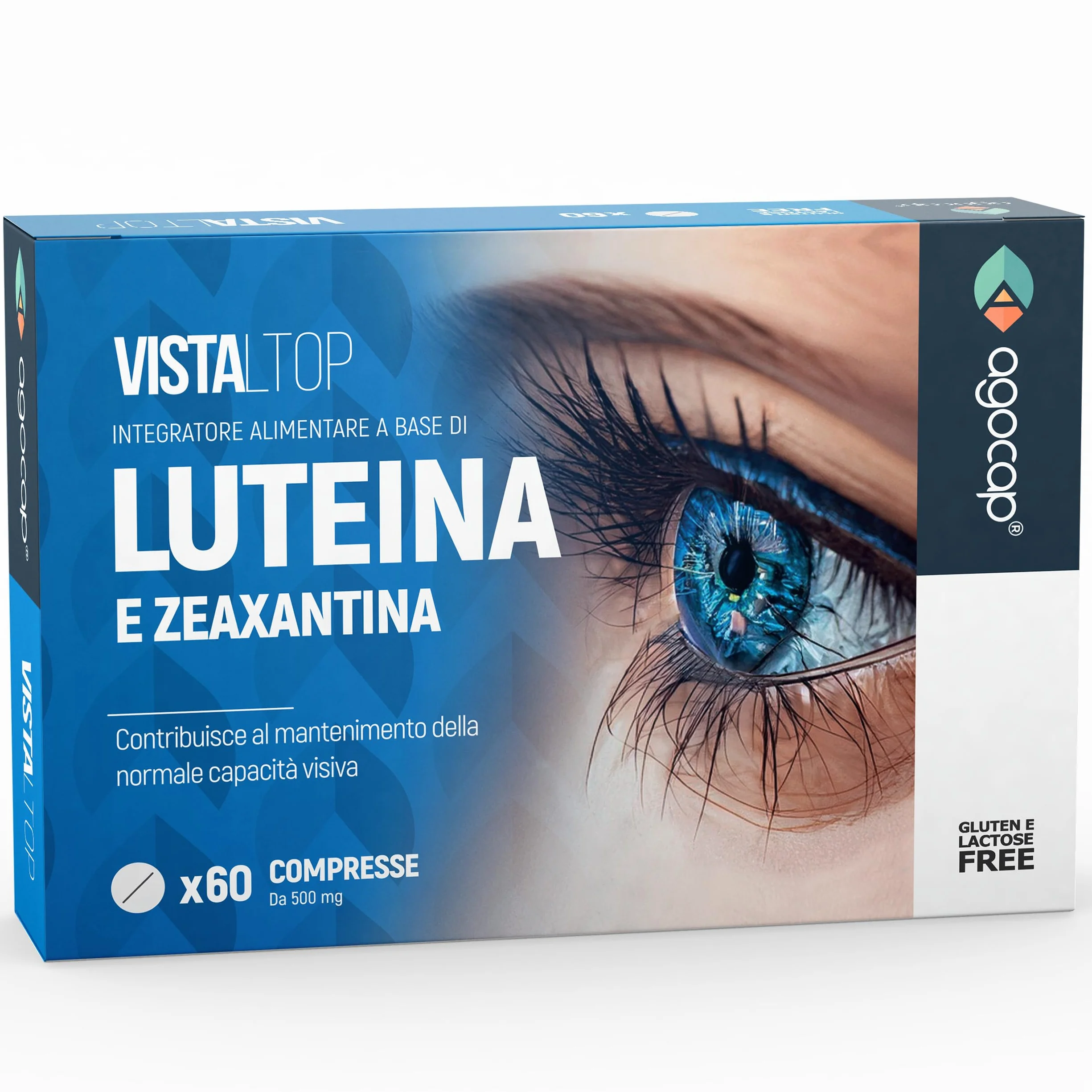 VISTALTOP Luteina Zeaxantina Integratore Occhi Alto Dosaggio 60 cpr