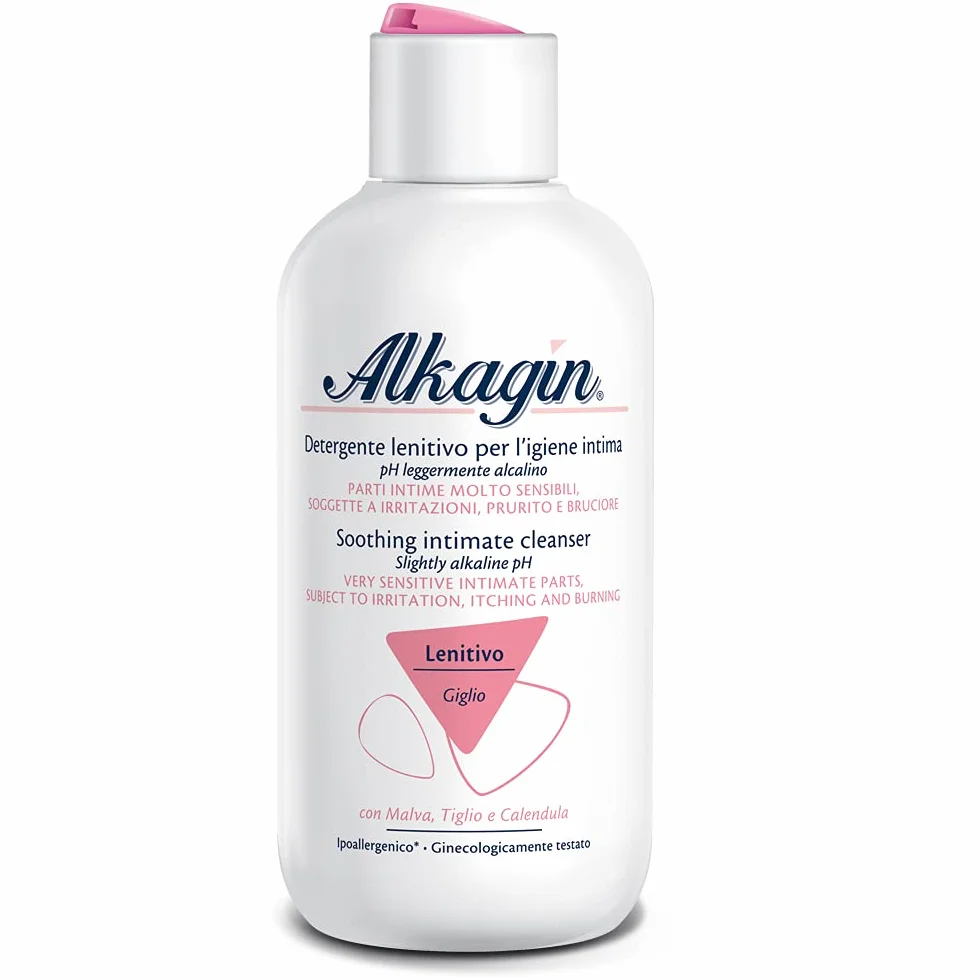 Alkagin Detergente Lenitivo Igiene Intima Malva Tiglio Calendula pH Alcalino 250ml