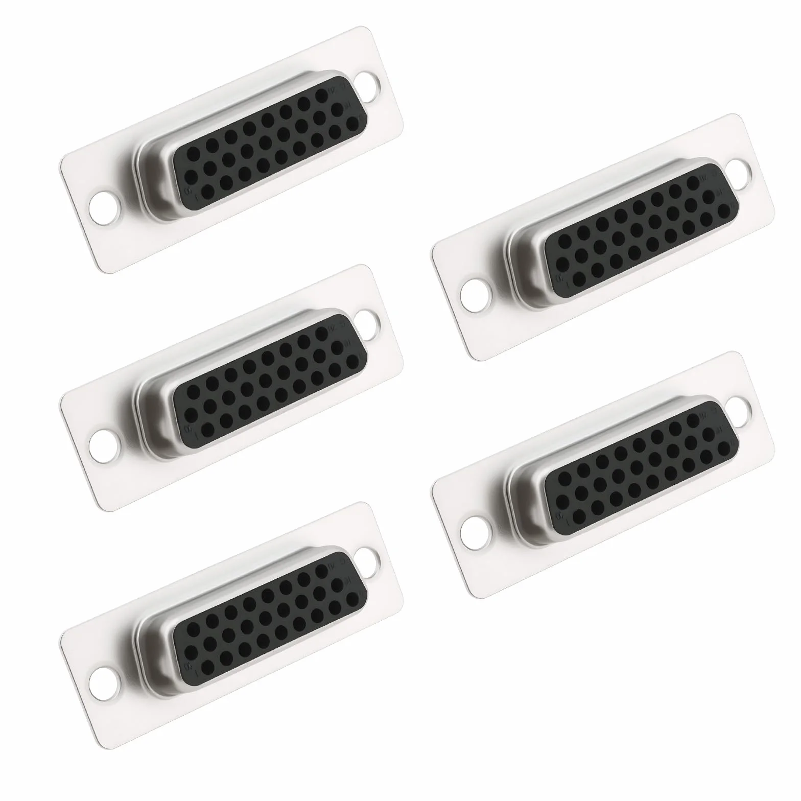 The Lord of the Tools 5Pcs 26Pin Connettore DB26 Tre Fila Femmina Porta Seriale Presa per Unità di Controllo Automatico Registratore di Cassa