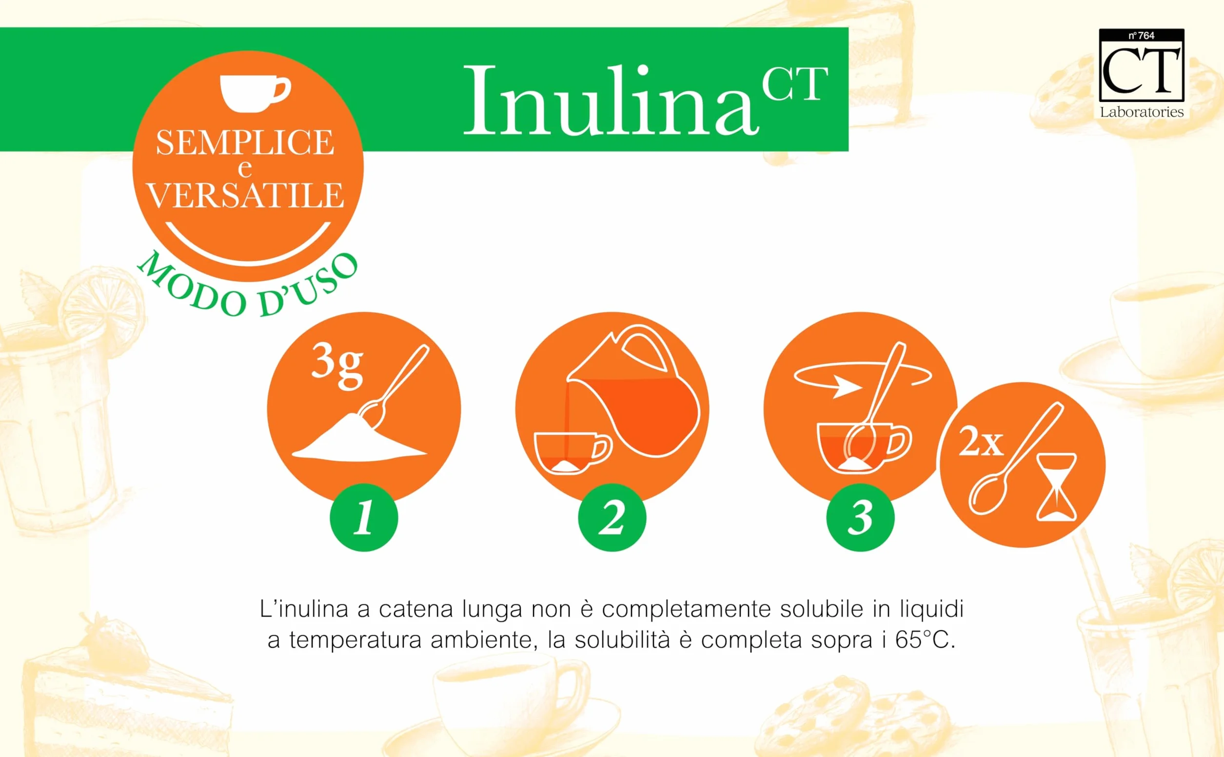 Inulina Pura da Cicoria in Polvere 600 g – Fibra Prebiotica Naturale | Supporta Flora Intestinale e Digestione | Senza Glutine, Zuccheri e Lattosio | Vegan, Keto Friendly | CTLabs