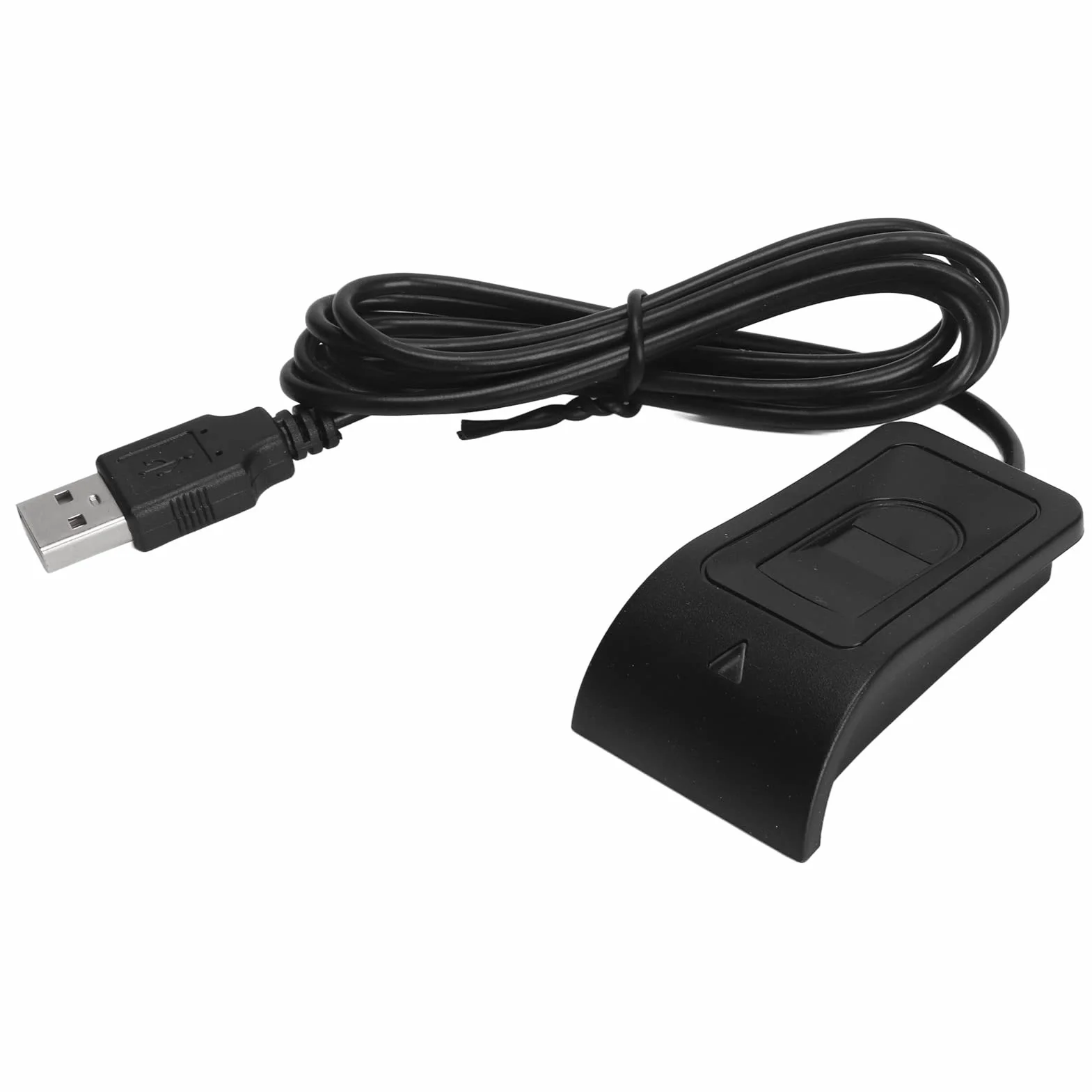 Lettore di Impronte digitali , calibrazione a 360 Gradi Lettore di Impronte digitali USB Nero Ampia Applicazione Acquisizione capacitiva Struttura compatta per PC