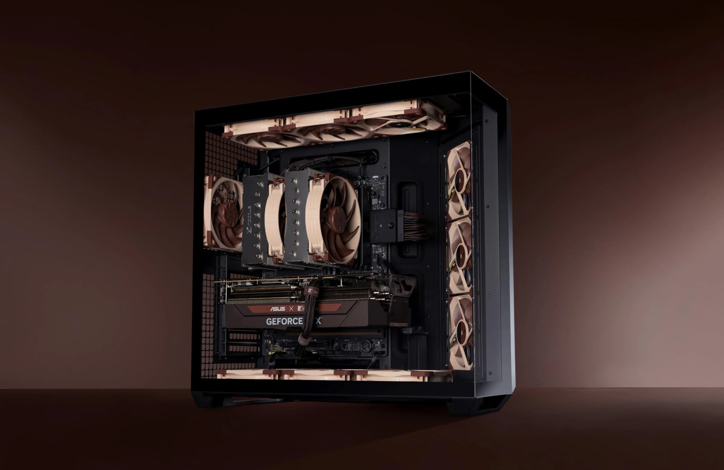 Noctua NF-A12x25 G2 PWM Sx2-PP, Set di Due Ventole per Configurazioni di Tipo Push-Pull e Fianco a Fianco (Marrone)