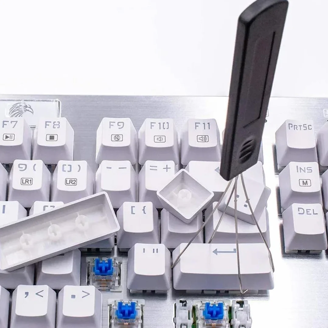 Kit di Strumenti per Rimozione Tasti Tastiera 6 Pezzi Estrattori Keycap Pinzette