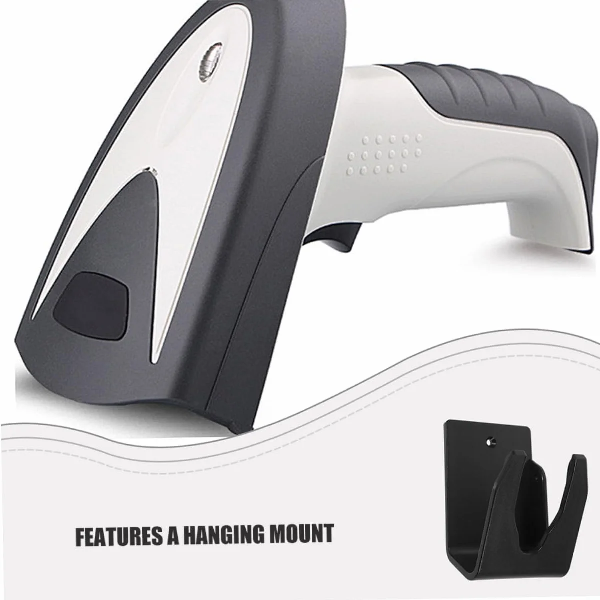 Uonlytech Supporto per Scanner Codici a Barre da Scrivania e Parete, Set da 3 Pezzi, Montaggio Sospeso Stabile