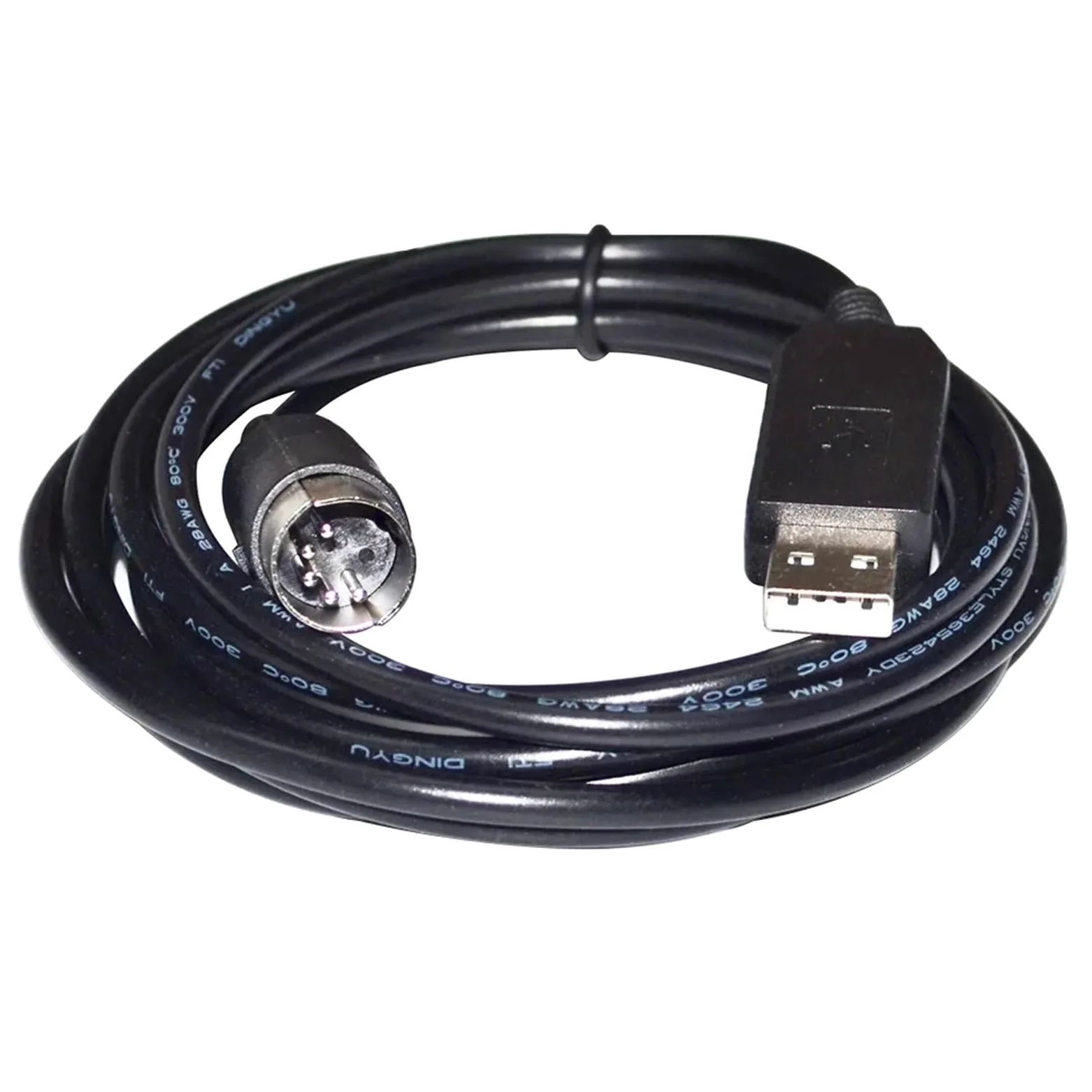cablaggio di comunicazione seriale, Adattatore USB a DIN maschio a 5 pin, cavo di comunicazione seriale RS232 for bilancia a PC, 1,8-5,0 m(3 metres)
