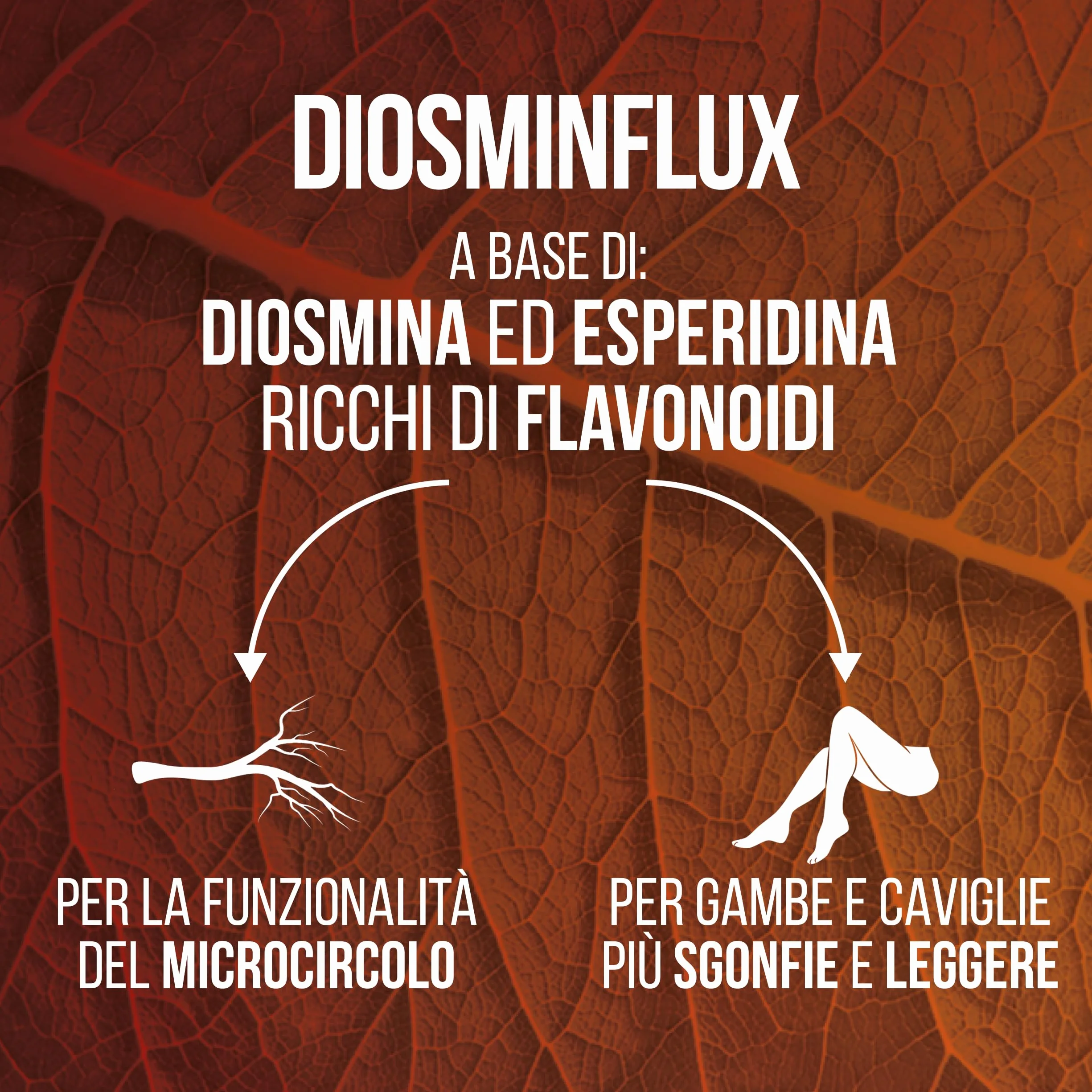 Diosmina ed Esperidina 500 mg Integratore Microcircolo per Vene Varicose 40 Compresse