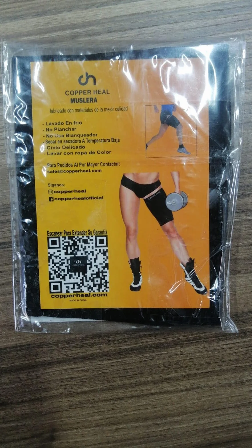 COPPER HEAL Cosciera Fascia di Recupero della Coscia Compressione Dolori Strappi Inguine Tutore Tendiniti Infortunio