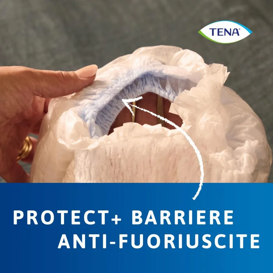 TENA Pants Plus Large (L) Mutandine Assorbenti Monouso per Perdite Urinarie, 4x14 Pezzi