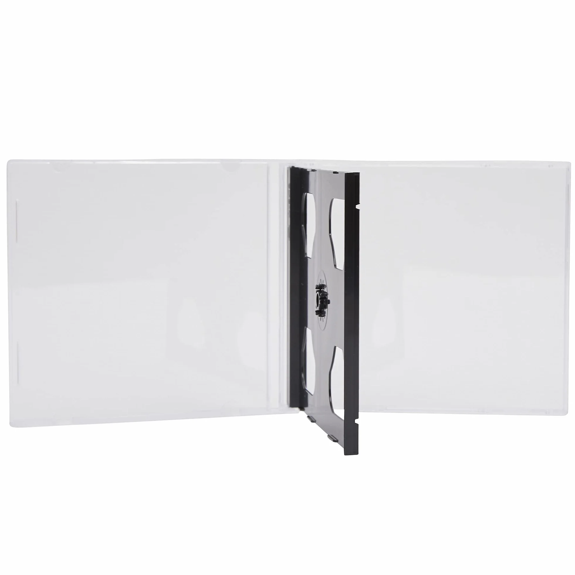 Dragon Trading® - Custodia Jewel Case doppia per CD/DVD, da 10,4 mm di spessore, con scomparto interno di colore nero che può contenere 2 dischi (confezione da 10 pezzi).