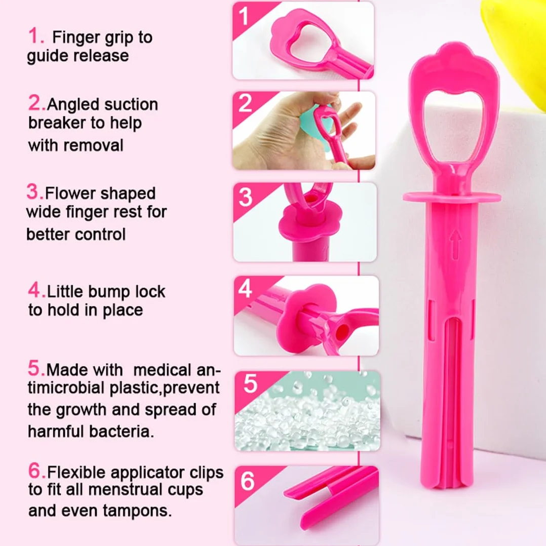 Applicatore per Disco Mestruale, Strumento per Coppetta Mestruale
