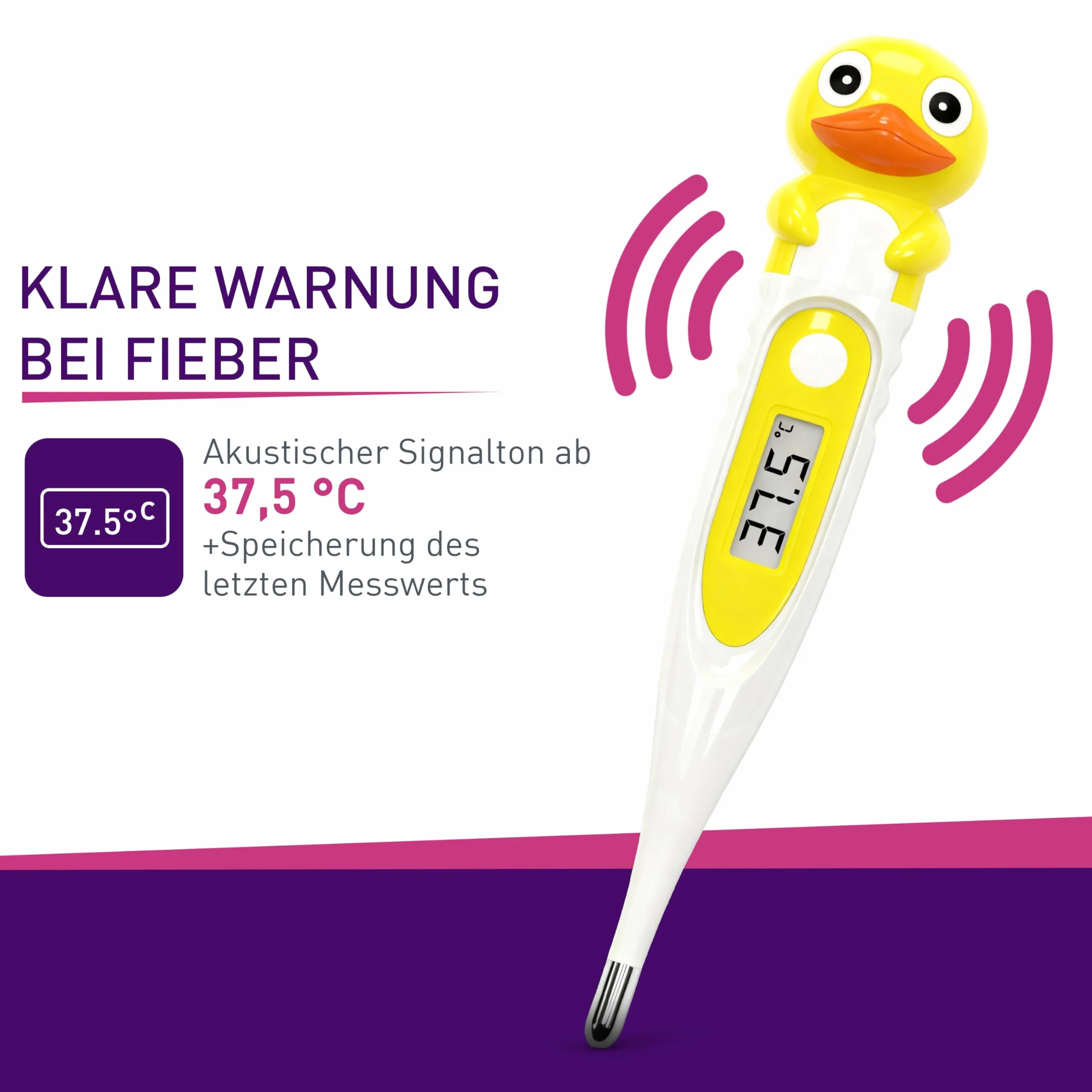 Termometro digitale SC 44 flex anatra bianca per bambini e neonati