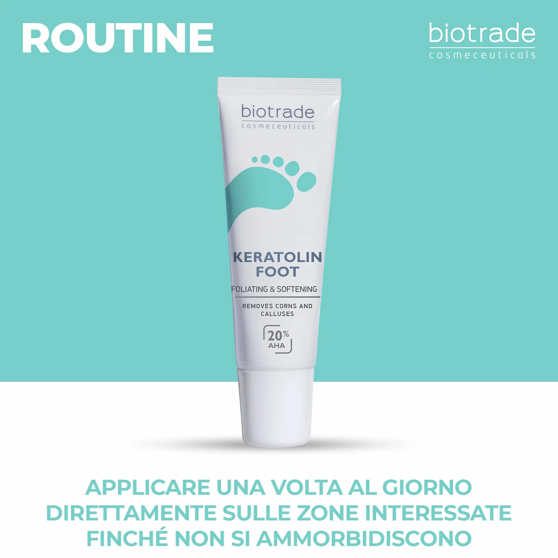 Biotrade Keratolin Gel Rimozione Calli 15 ml Acido Glicolico Lattico Salicilico