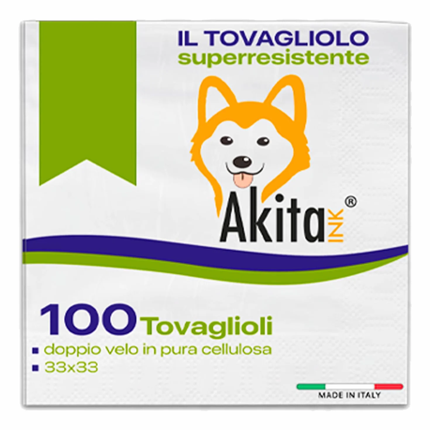 Tovaglioli doppio velo 1000, 10 Confezioni da 100, Pura Cellulosa Certificata FSC, Made in Italy