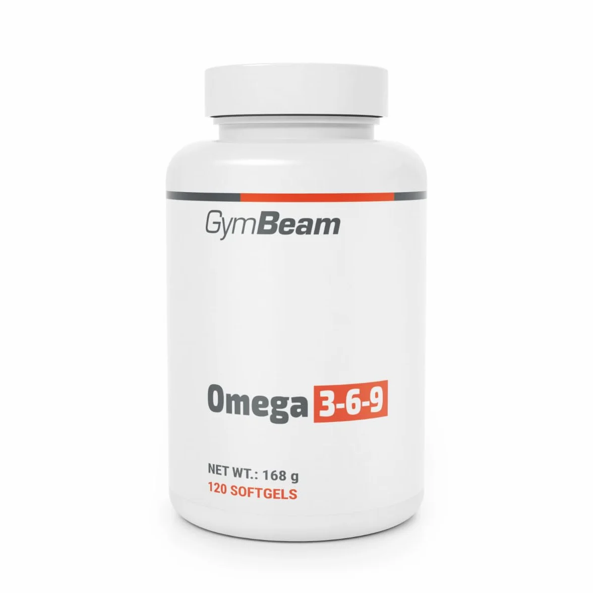 GymBeam Omega 3-6-9 800mg Olio di Pesce 600mg Olio di Semi di Lino 580mg Olio di Girasole EPA DHA Vitamina E 120 capsule