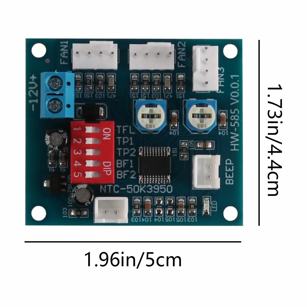 PWM Standalone Fan Controller DC 12V 4 Fili Termostato Modulo per Temperatura Ventola PC