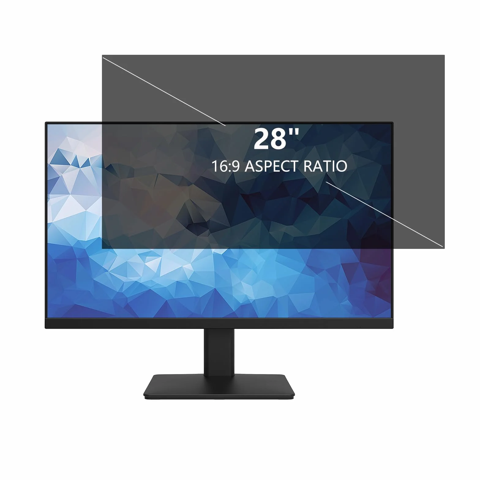 Filtro Schermo Privacy da 28 Pollici, Protezione per Schermo Privacy Anti Luce Blu/Antiriflesso/Anti UV, per Computer, Pellicola Protettiva Rimovibile-28" (16:9)