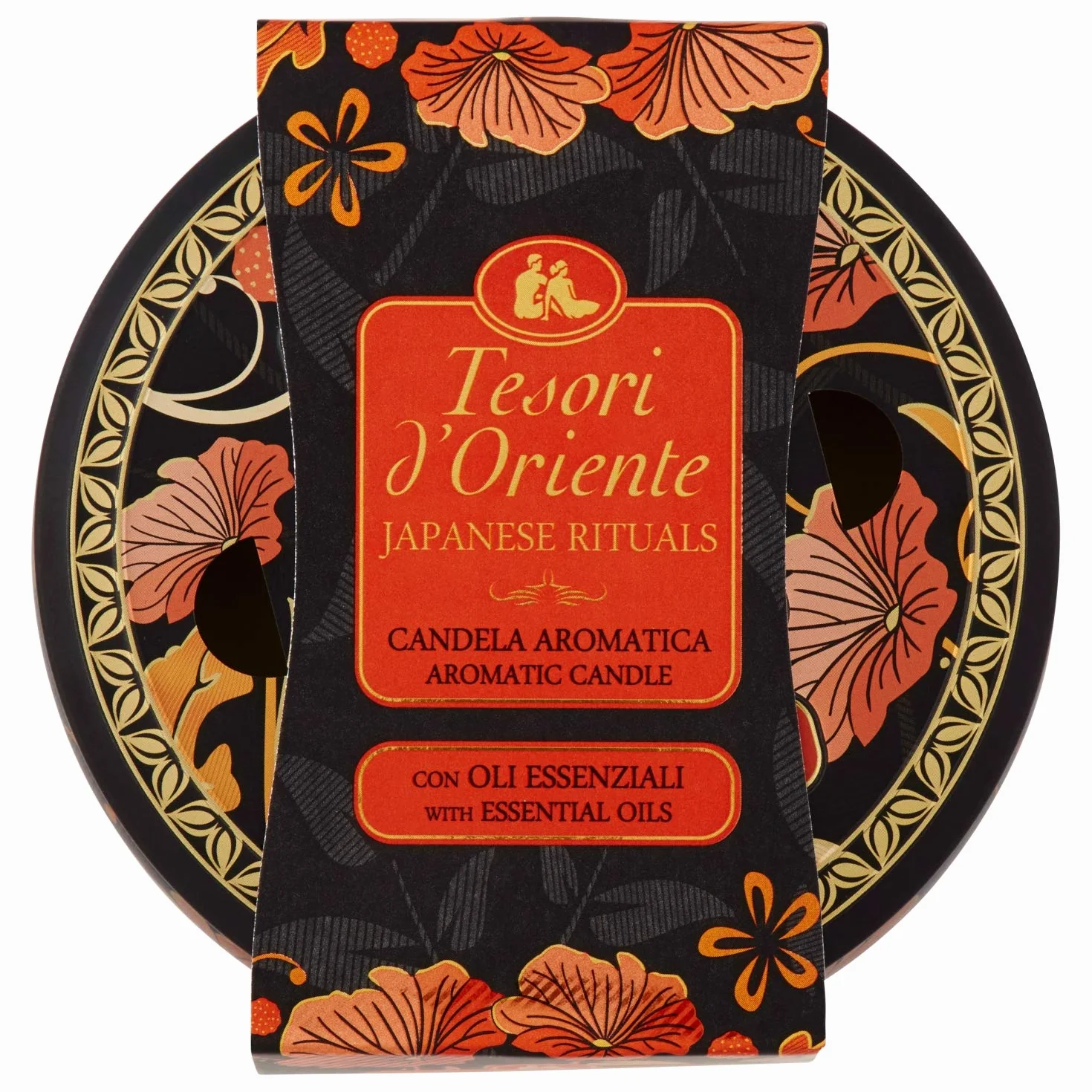 Tesori d'Oriente Candela Profumata Japanese Rituals 200g 2 Stoppini Bergamotto Patchouli