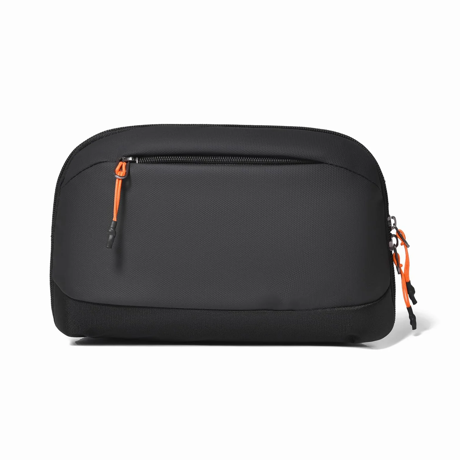 FANDARE Custodia Organizer Portatile per Cavi e Accessori Elettronici Nero | 5 scomparti pieghevoli, elastico anti-groviglio, tasca per batteria, apertura 180°, leggero in poliestere